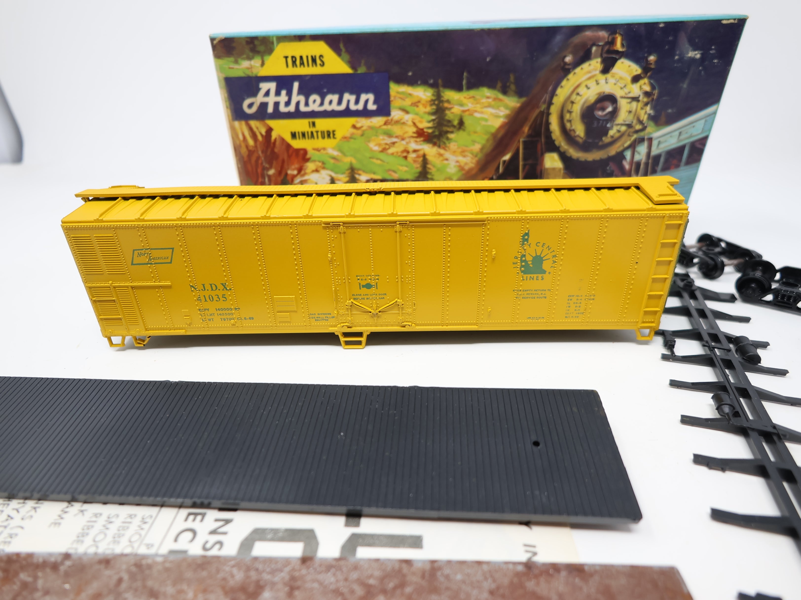 USED Athearn 1622 HO Scale 50' Box Car Jersey Central NJDX #41035 KIT