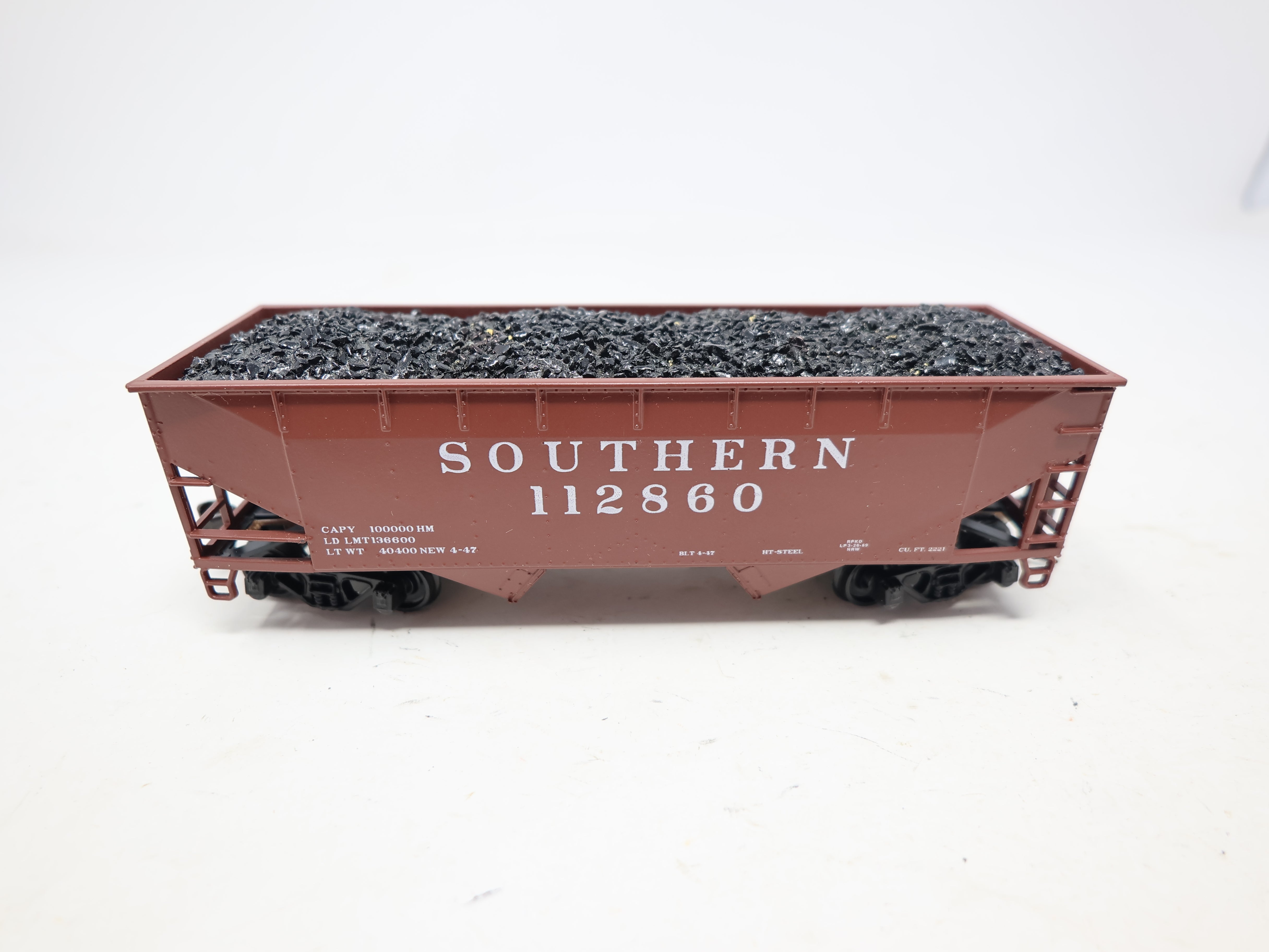 USED Athearn HO Scale, 2 Bay Open Hopper, Southern #112860