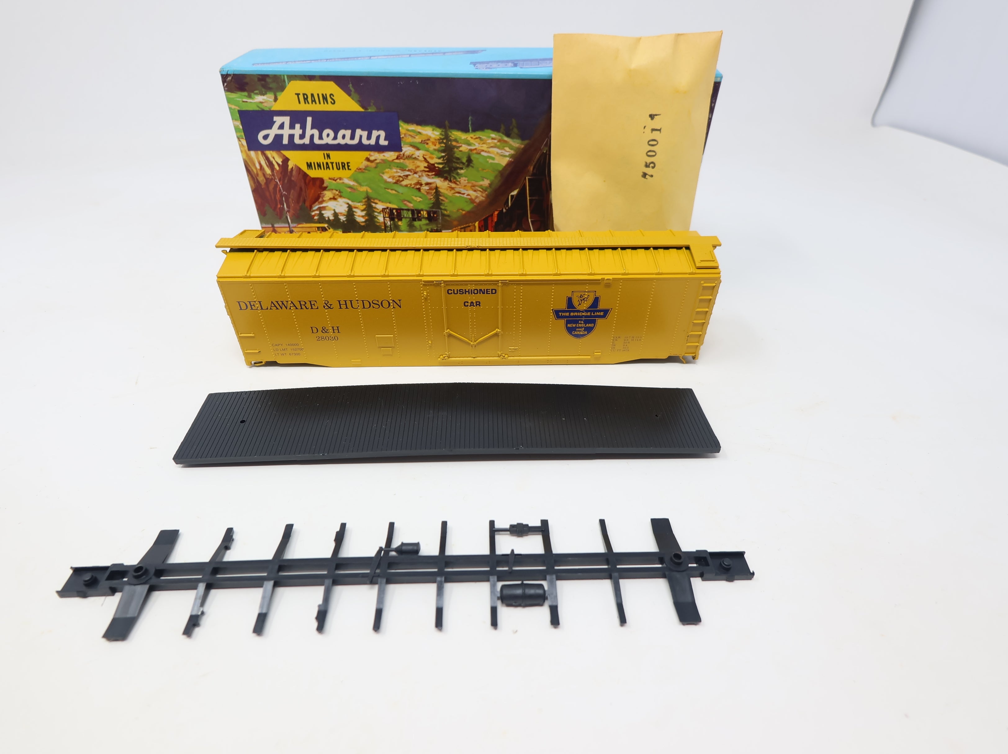 USED Athearn HO Scale 50' Box Car Delaware and Hudson D&H #28030 Custom KIT