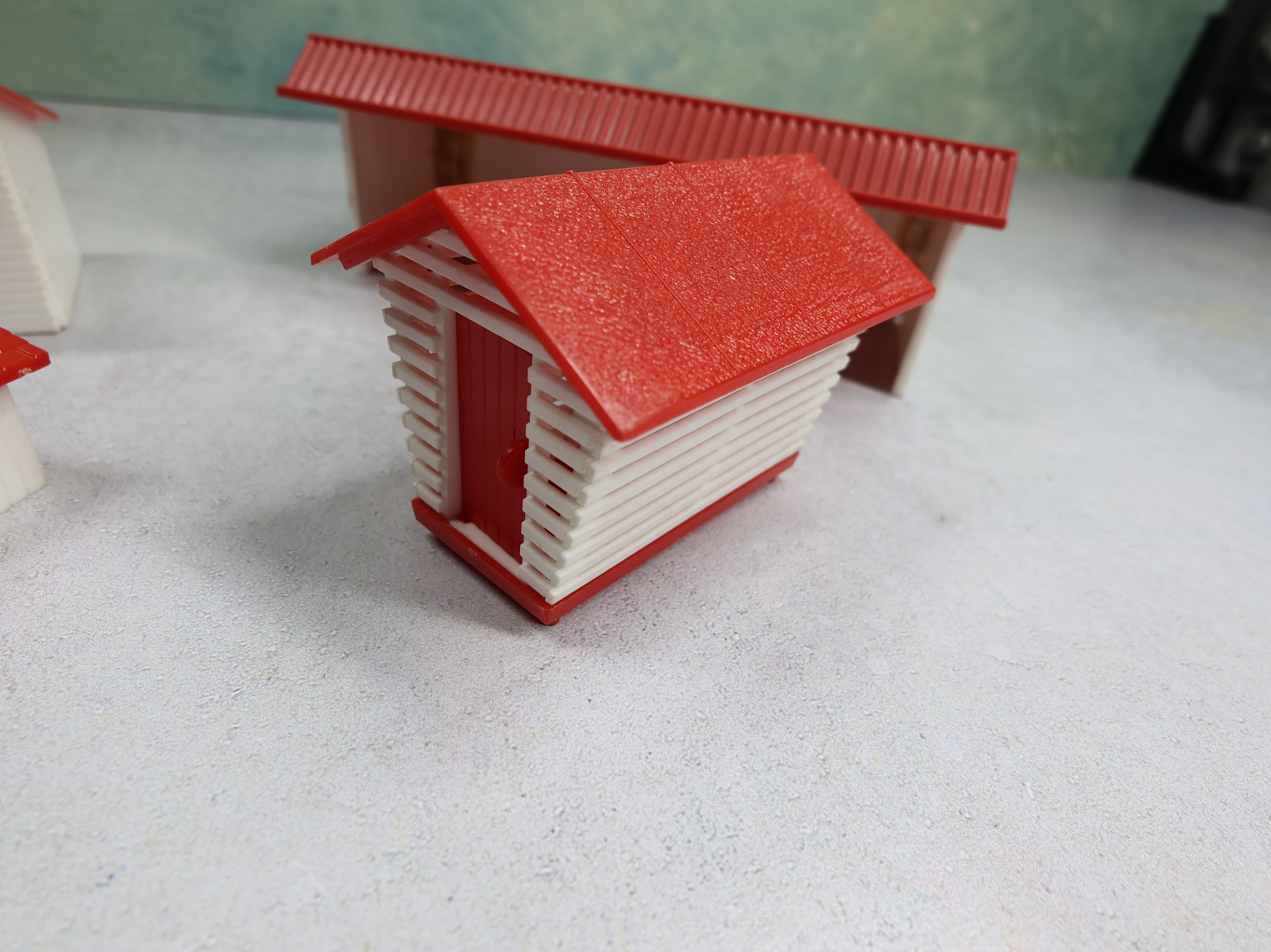 USED Bachmann Plasticville O Little Farm Structures