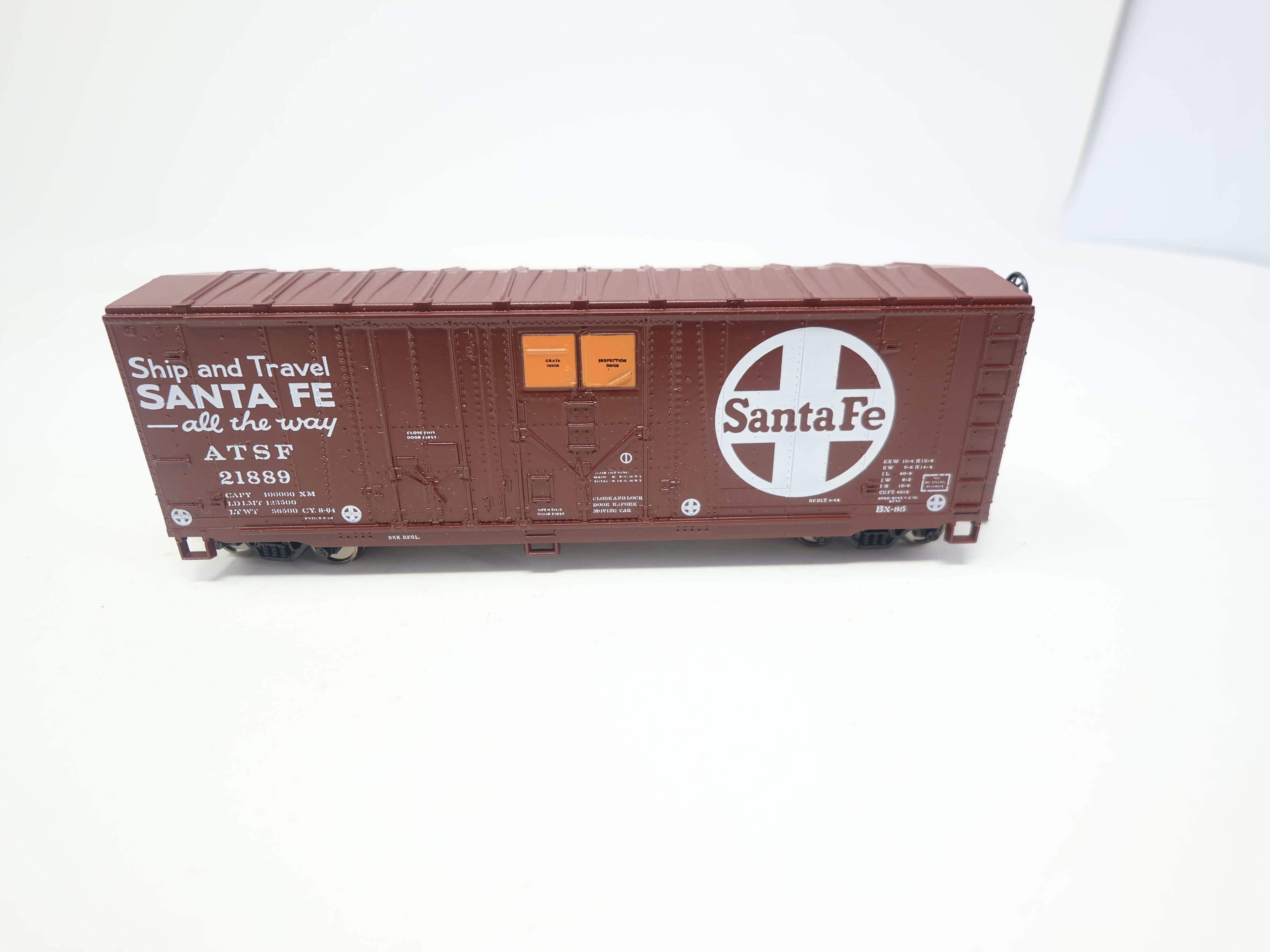 USED Athearn HO Scale, 40' G/L Box Car, Santa Fe ATSF #21889