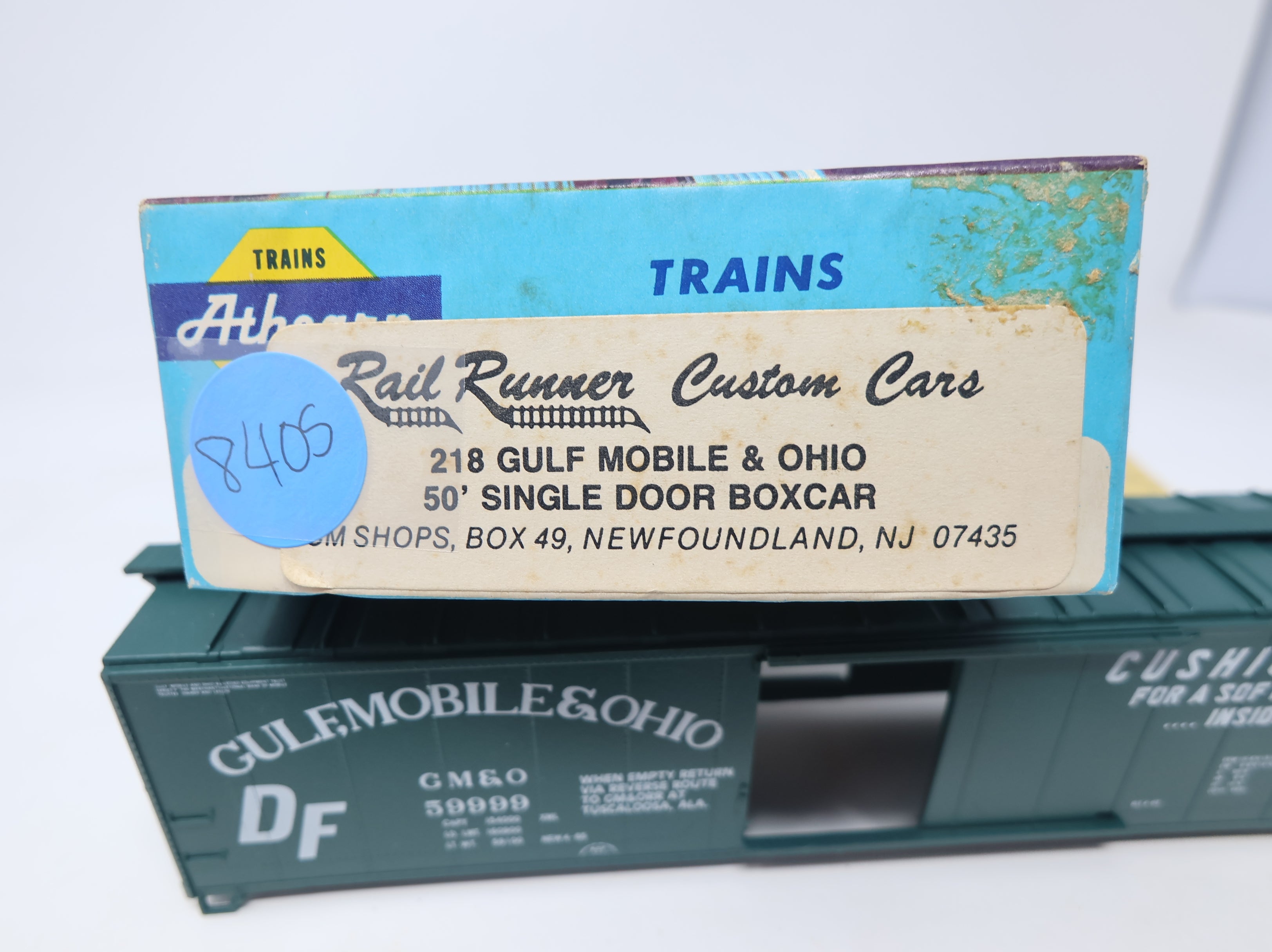 USED Athearn HO Scale 50' Box Car Gulf Mobile & Ohio GM&O #59999 Rail Runner Custom KIT