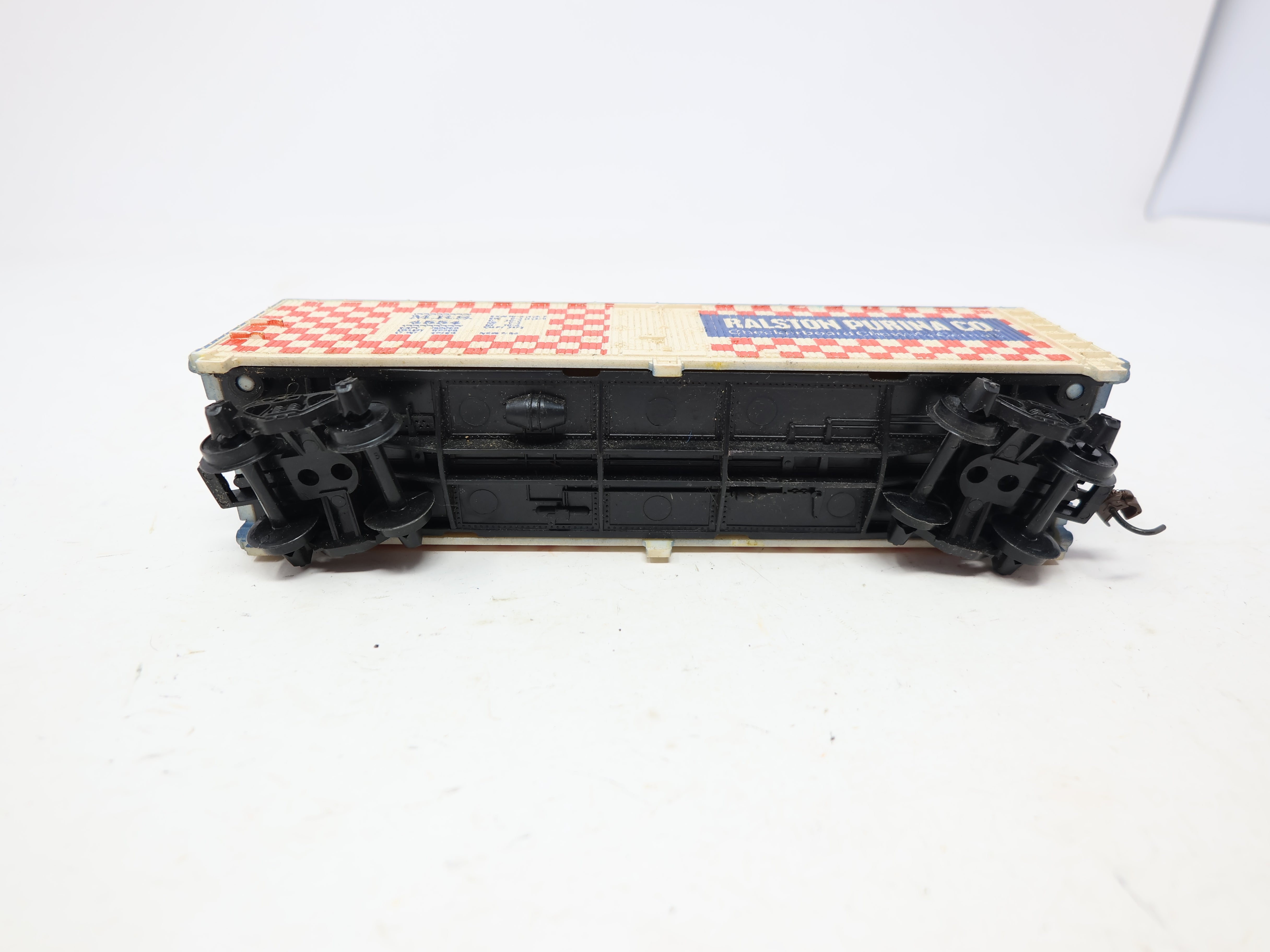 USED Tyco HO Scale, Wooden Billboard Box Car, Ralston Purina MRS #4554