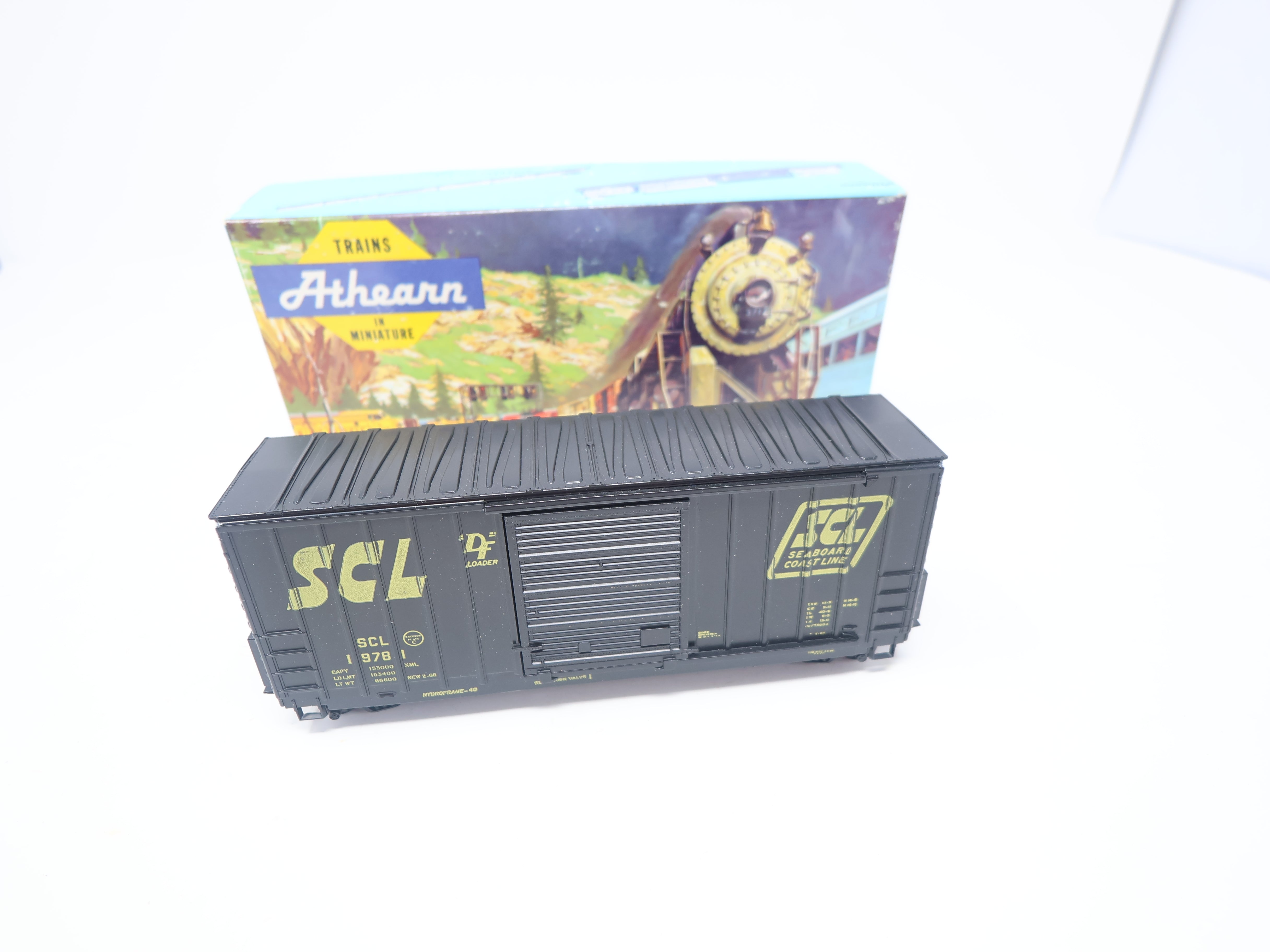 USED Athearn HO Scale, 40' Hi-Cube Box Car, Seaboard Coast Line SCL #19781