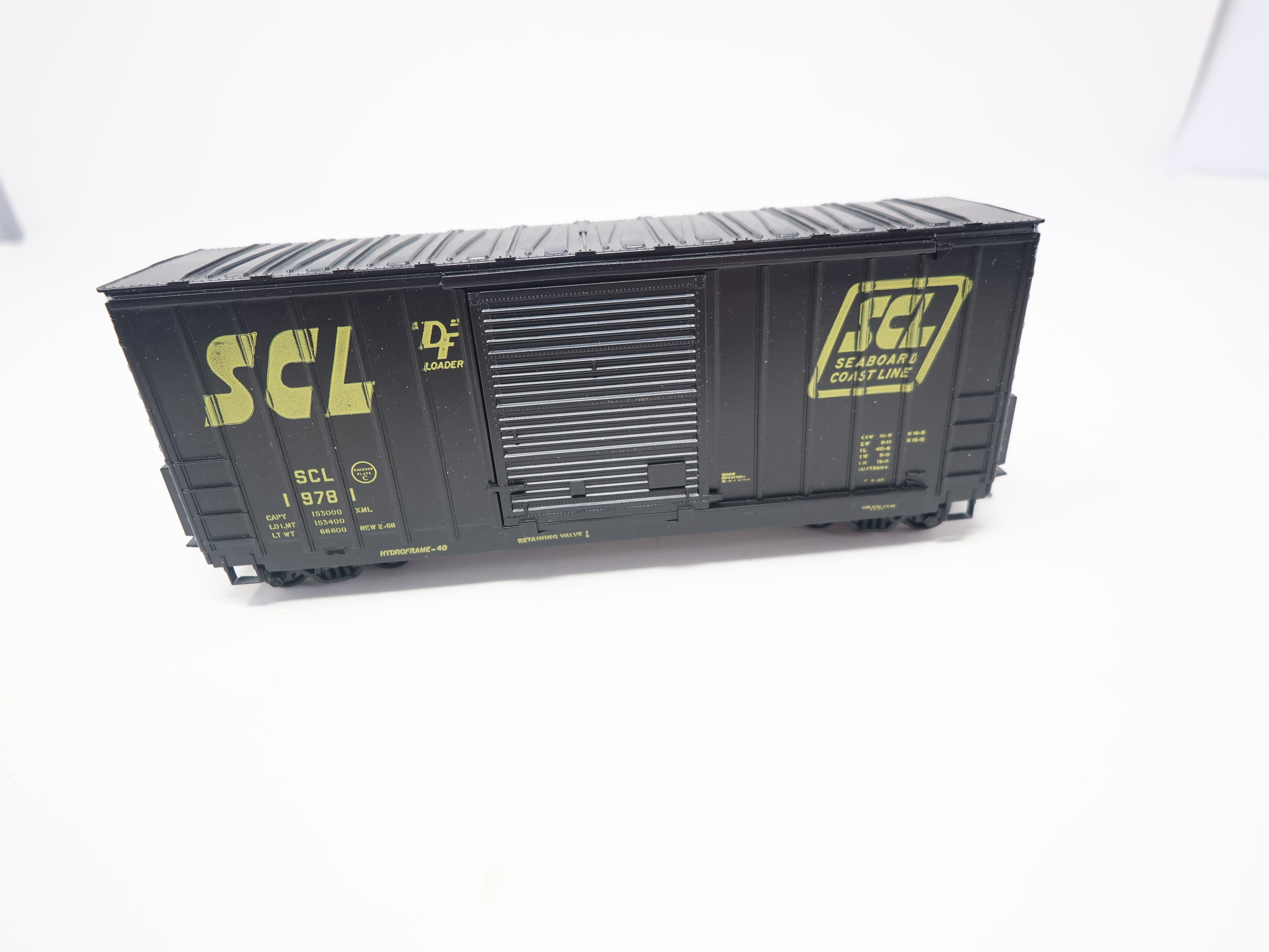 USED Athearn HO Scale, 40' Hi-Cube Box Car, Seaboard Coast Line SCL #19781