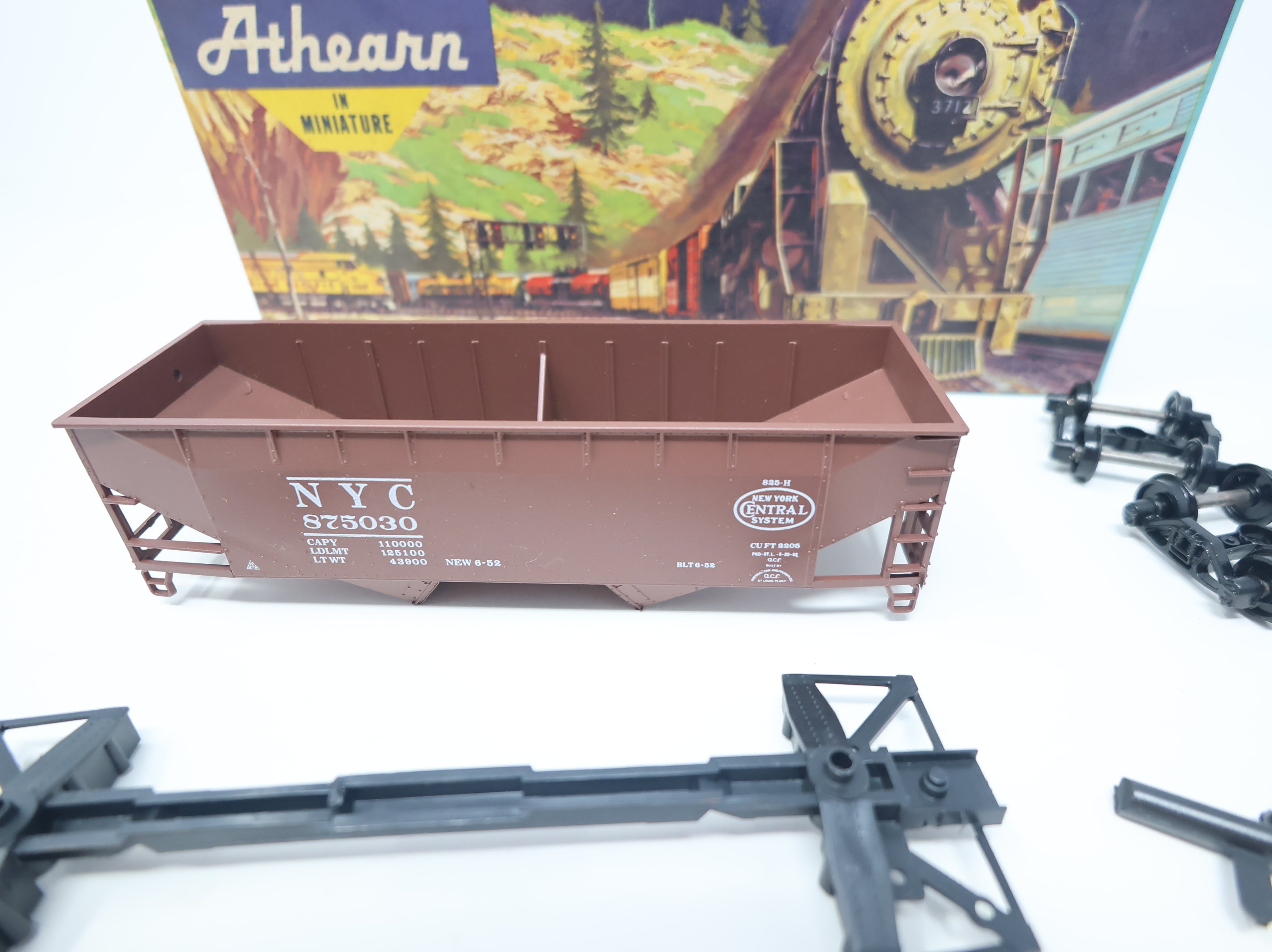 USED Athearn HO Scale 2 Bay Offset Hopper New York Central NYC #875030 KIT