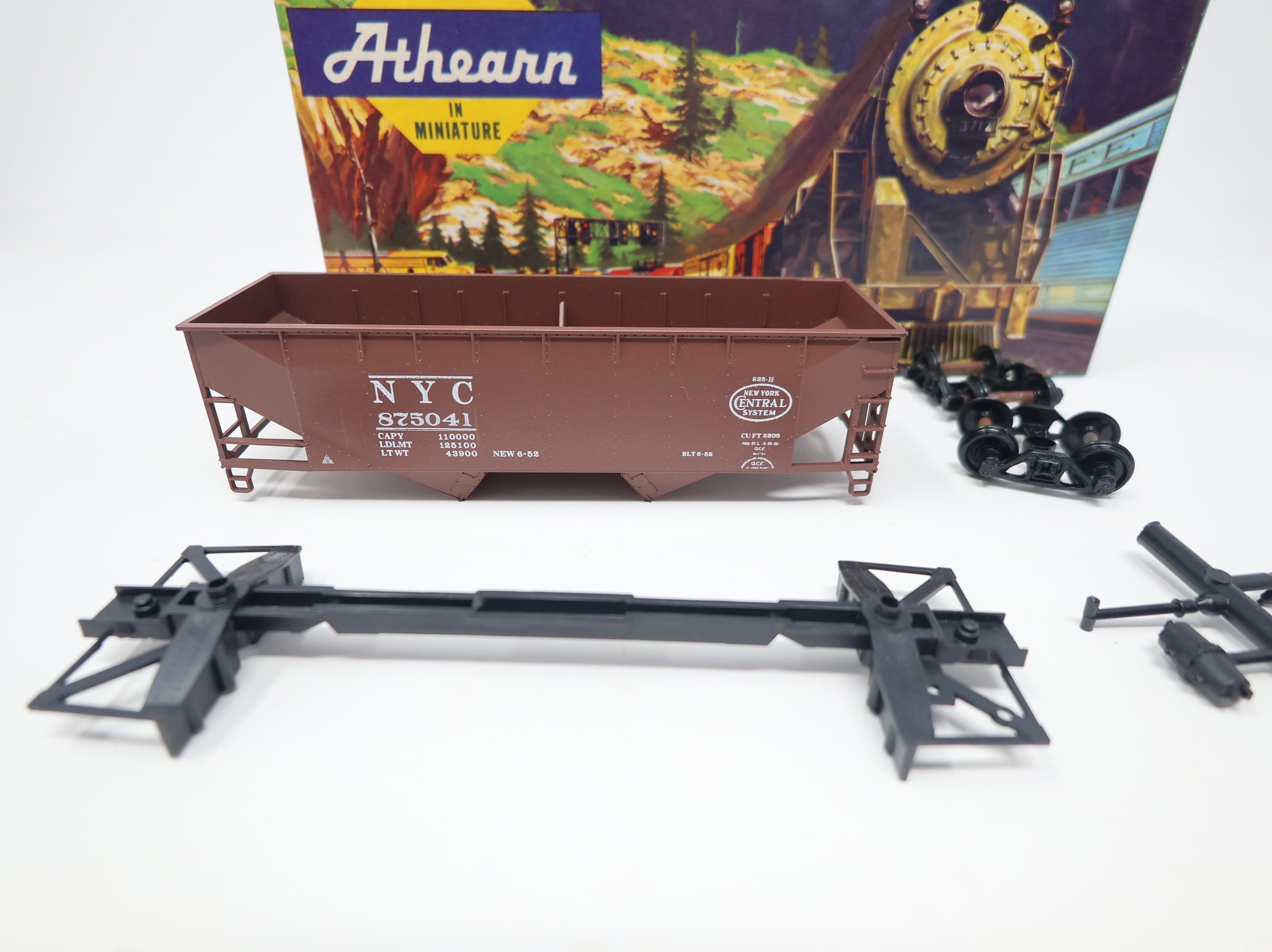 USED Athearn HO Scale 2 Bay Offset Hopper New York Central NYC #875041 KIT