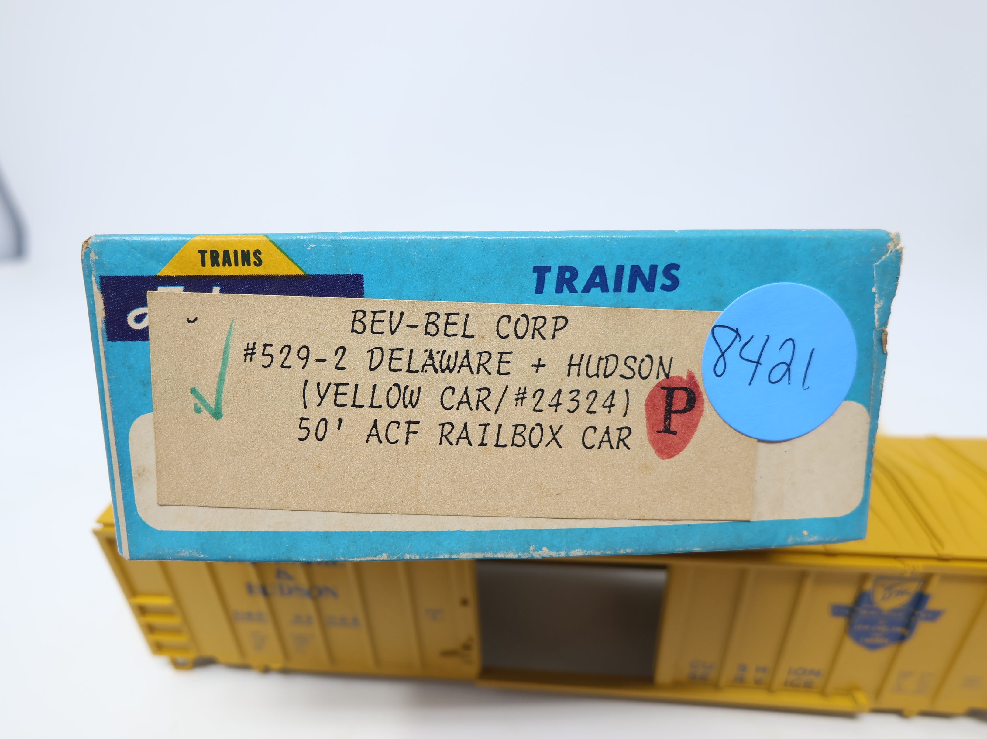 USED Athearn HO Scale 50' Railbox Box Car Delaware and Hudson D&H #24324 Bev-Bel KIT