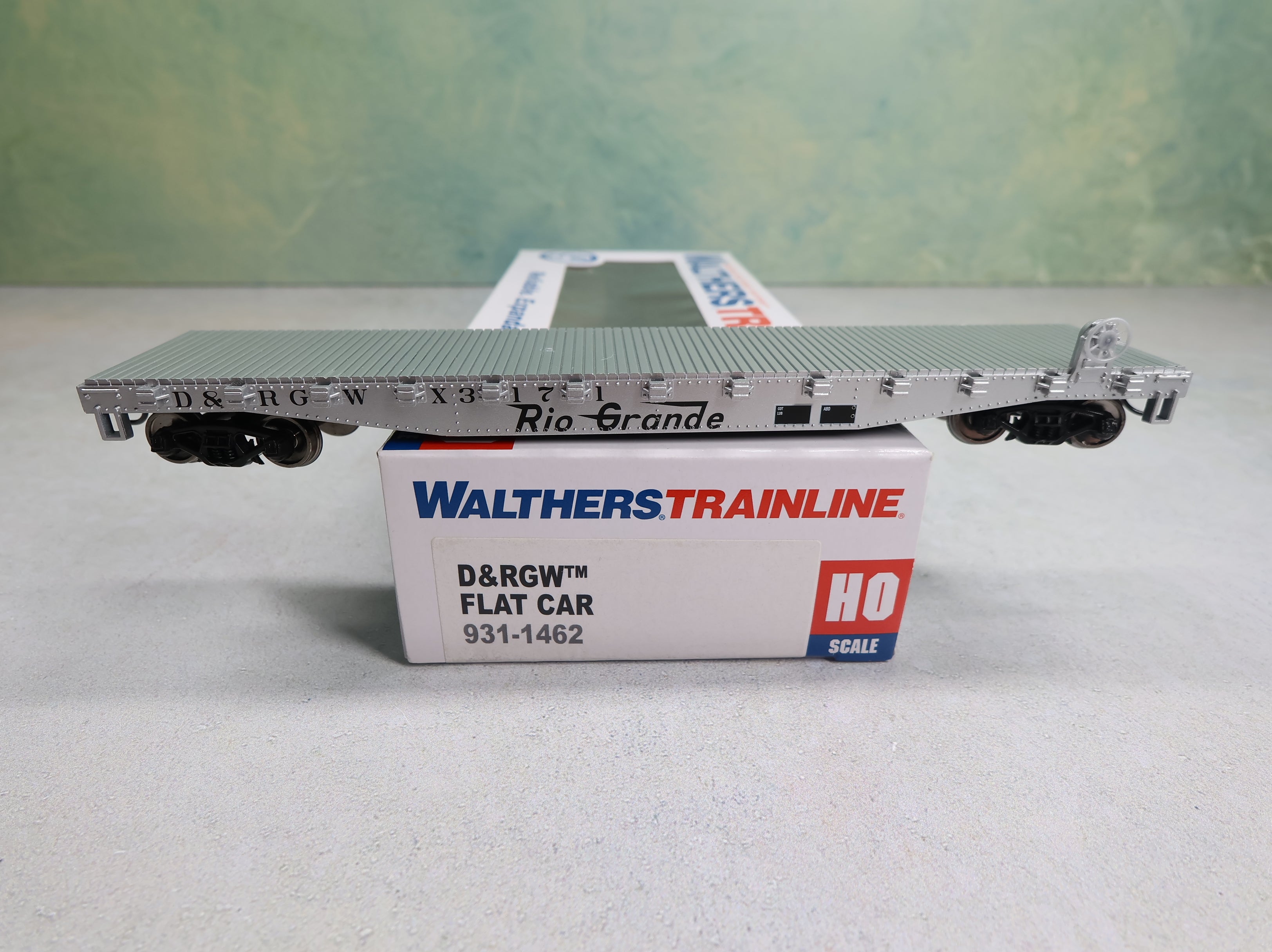 USED WalthersTrainline 931-1462 HO Scale 50' Flat Car Rio Grande D&RGW #X3171