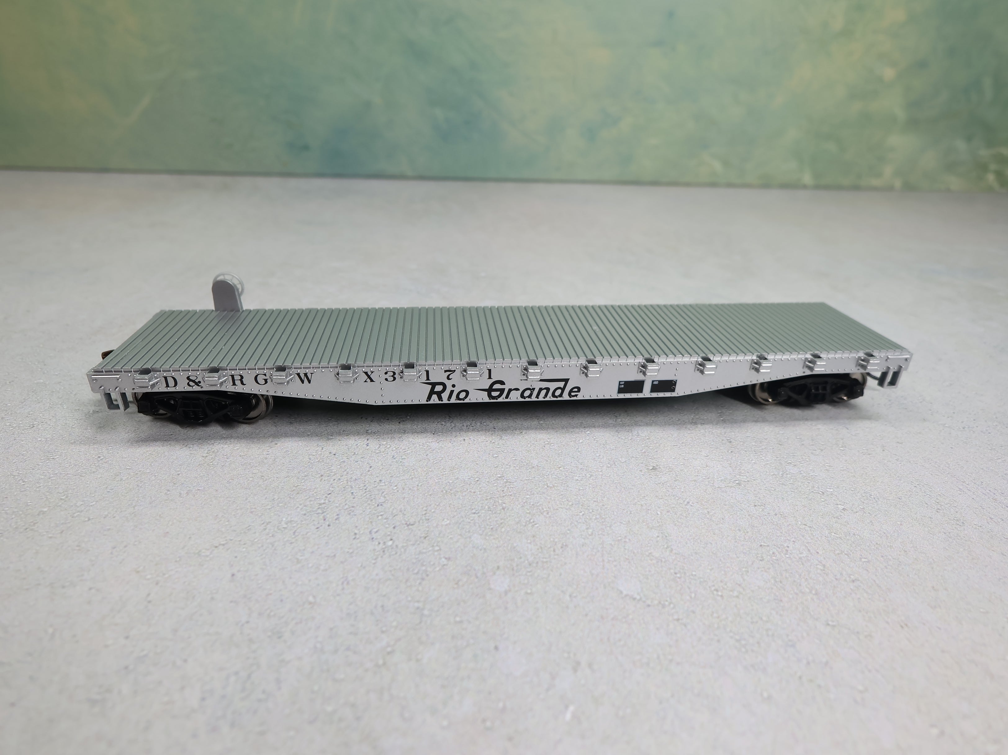 USED WalthersTrainline 931-1462 HO Scale 50' Flat Car Rio Grande D&RGW #X3171