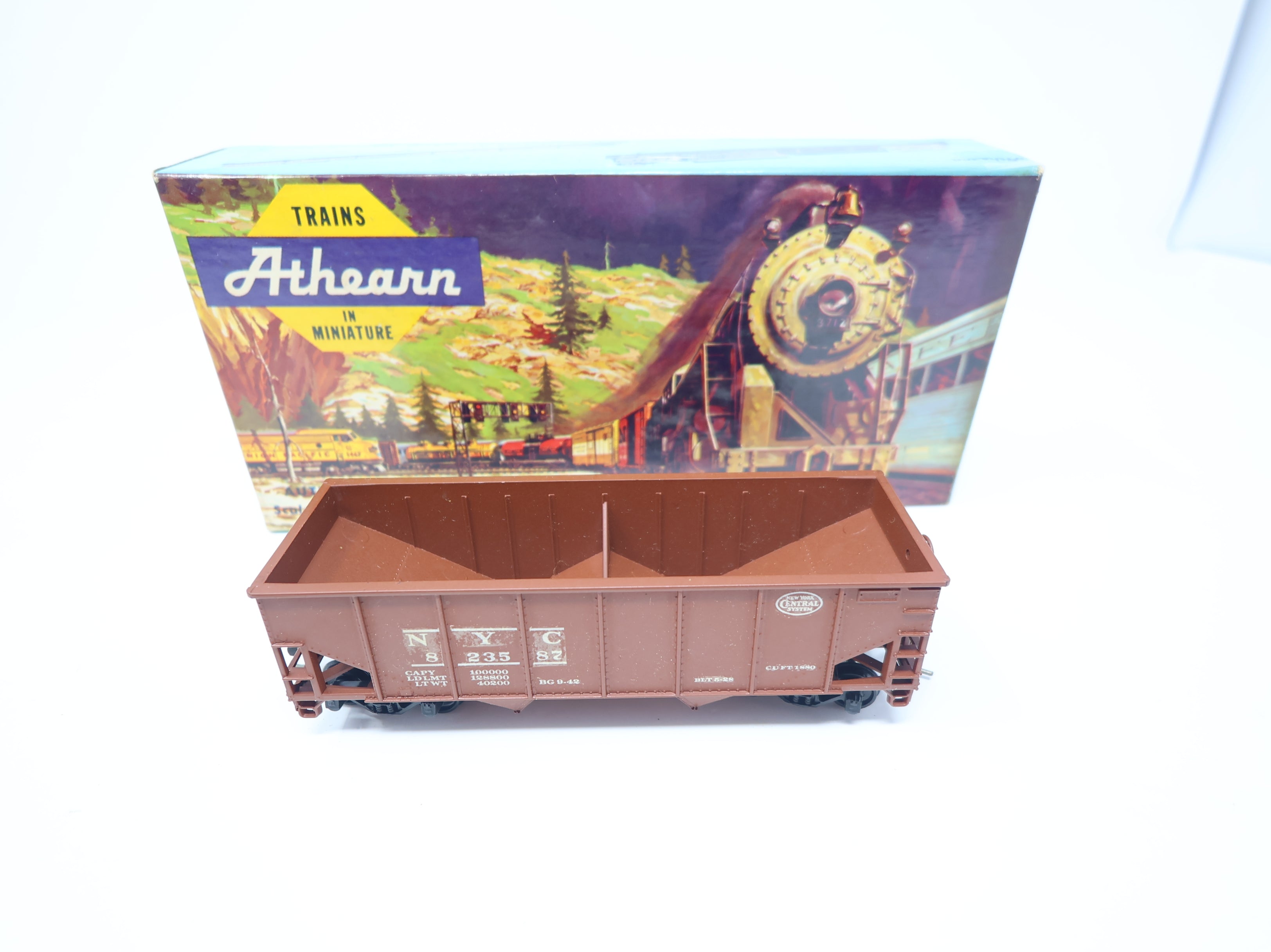 USED Athearn HO Scale 2 Bay Offset Hopper New York Central NYC #823587 Decal