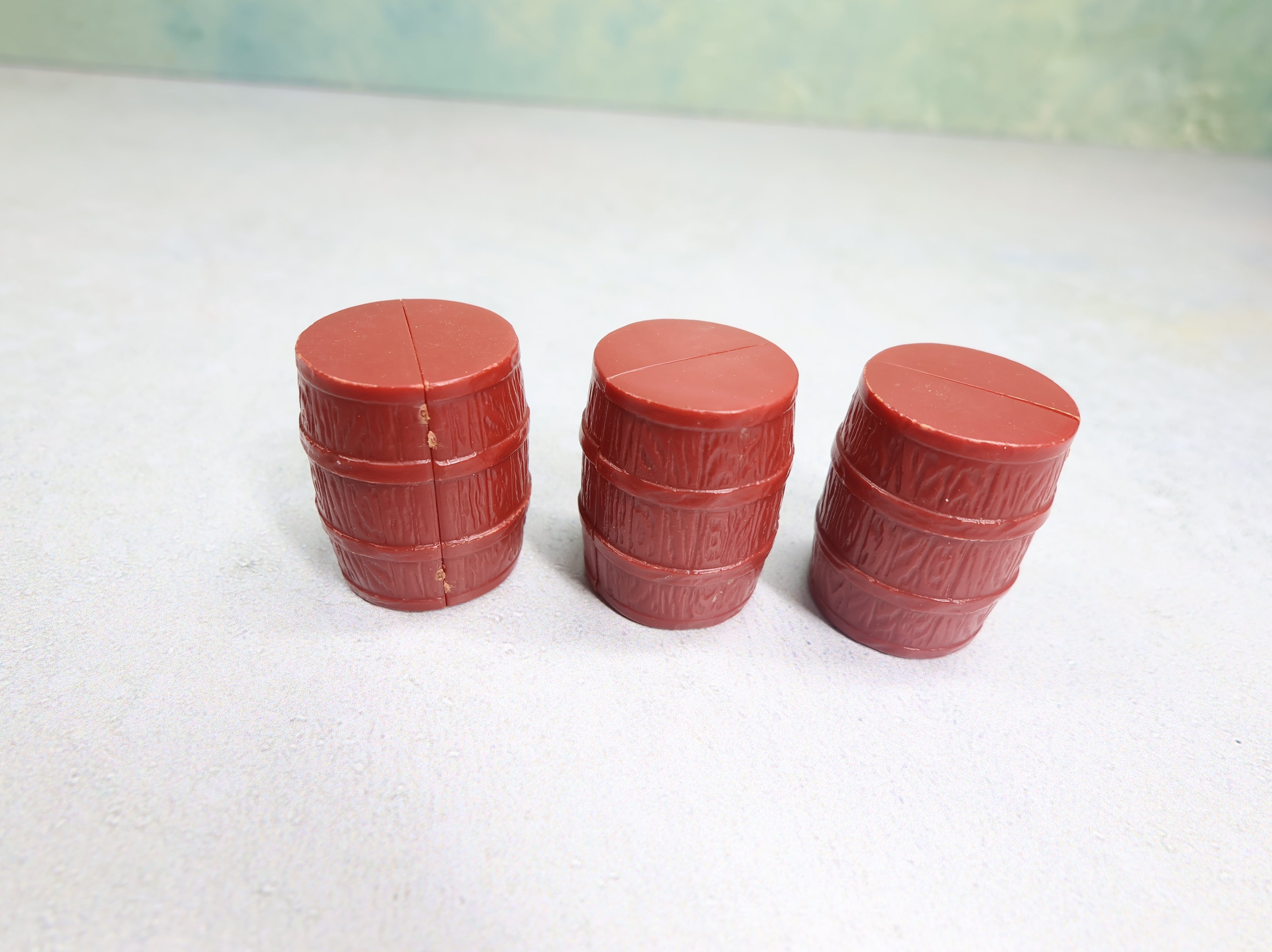 USED O Plastic Barrels (3 pcs)