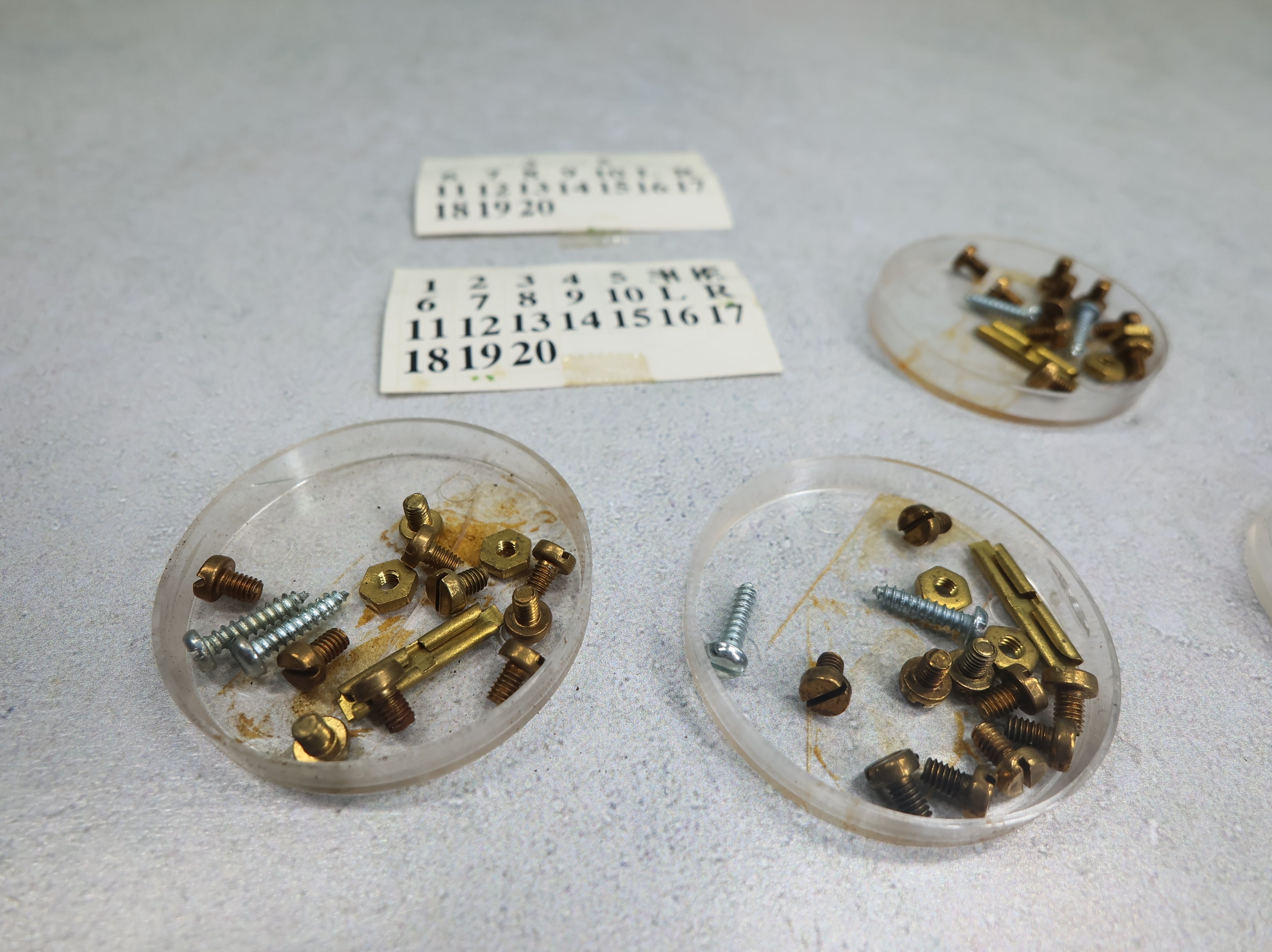 USED HO Scale Screws and Parts For Switches