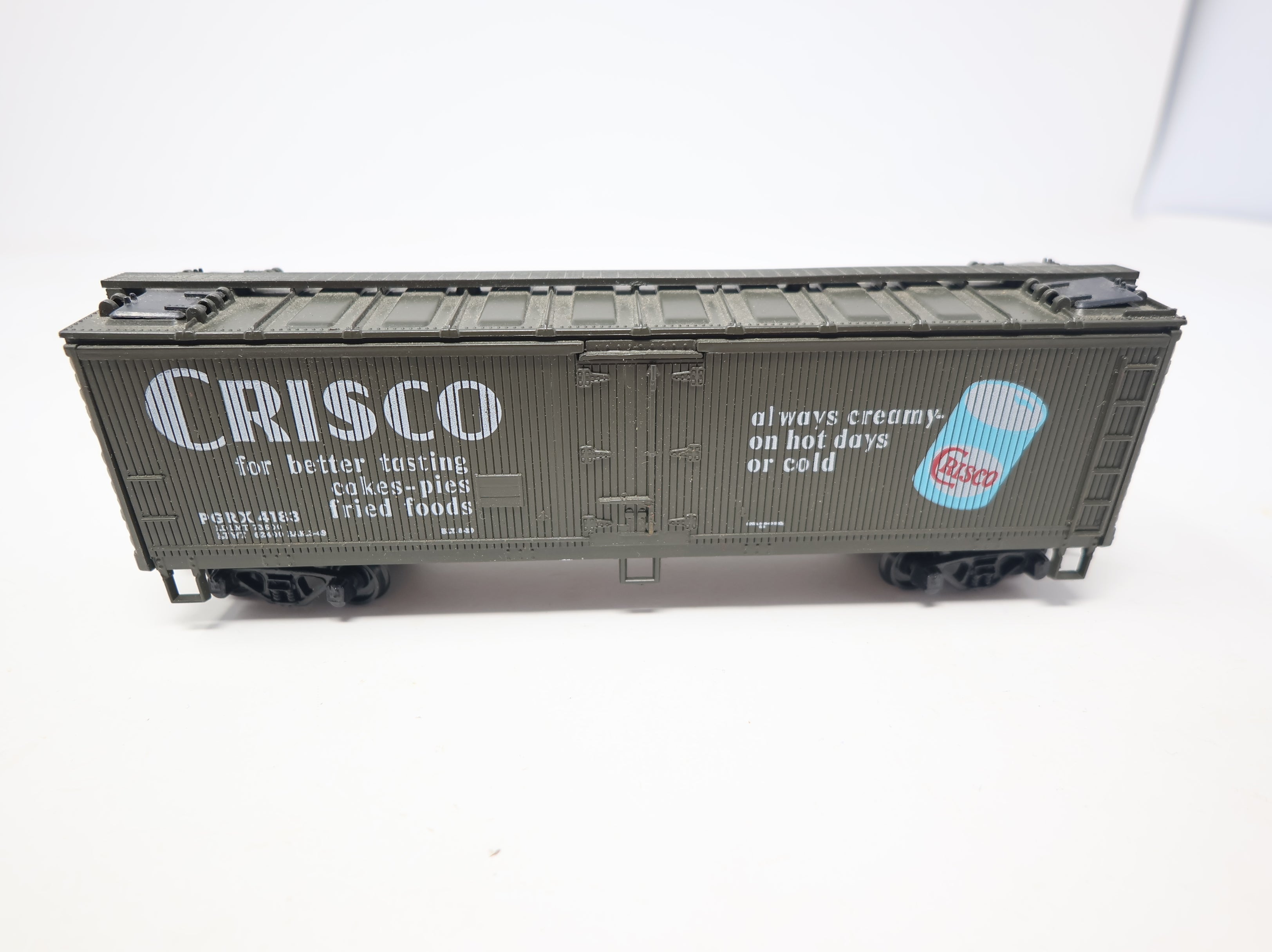 USED Athearn HO Scale 40' Wooden Box Car Crisco PGRX #4183