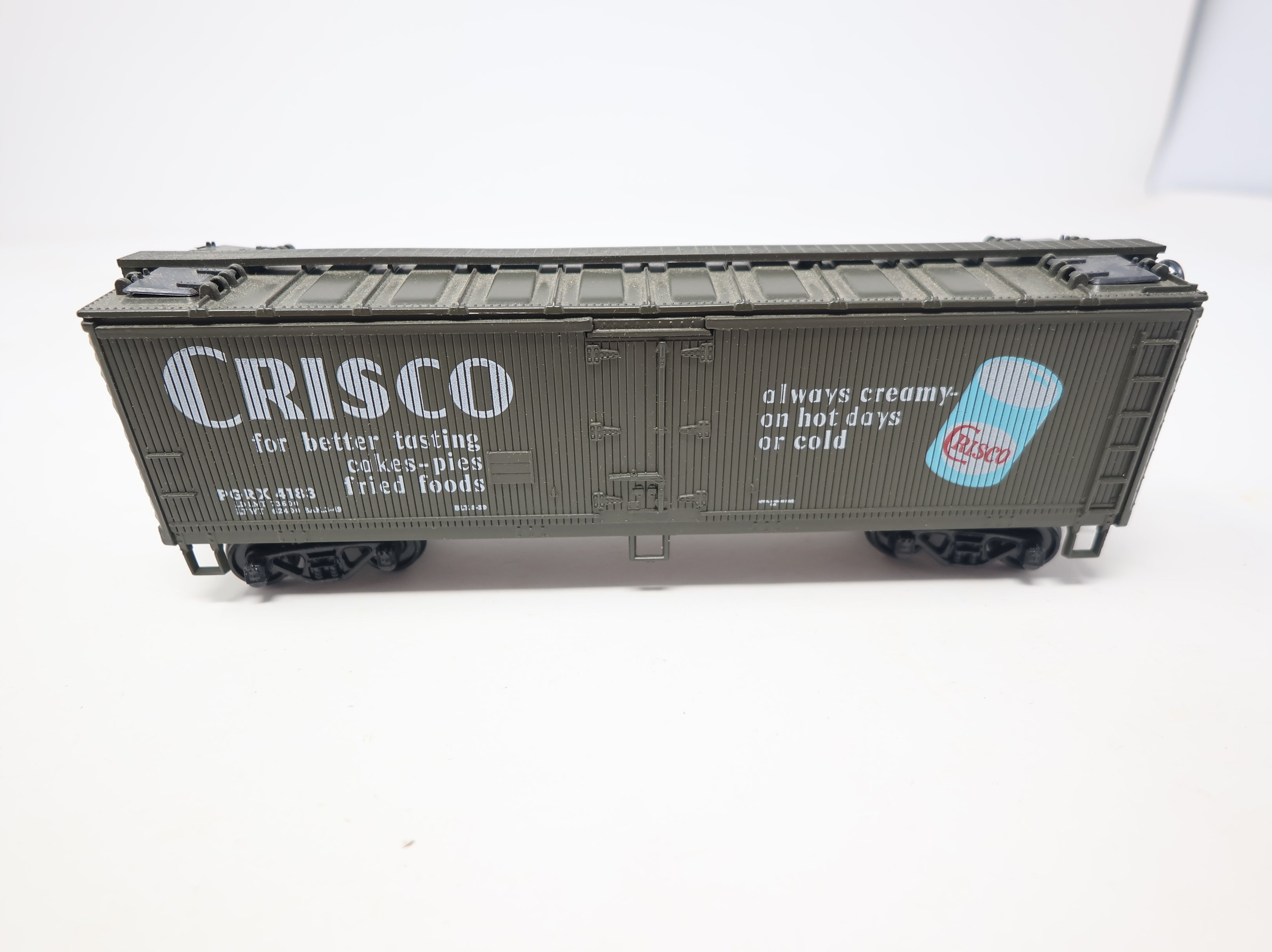 USED Athearn HO Scale 40' Wooden Box Car Crisco PGRX #4183