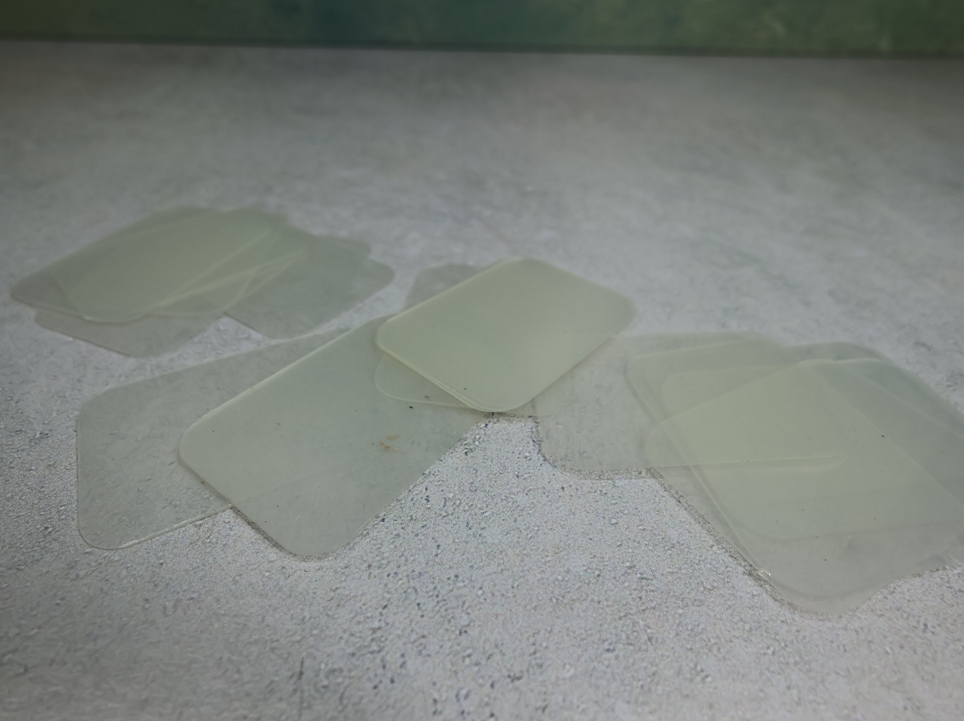 USED Window Glazing For Model Train Layouts (19 pcs)