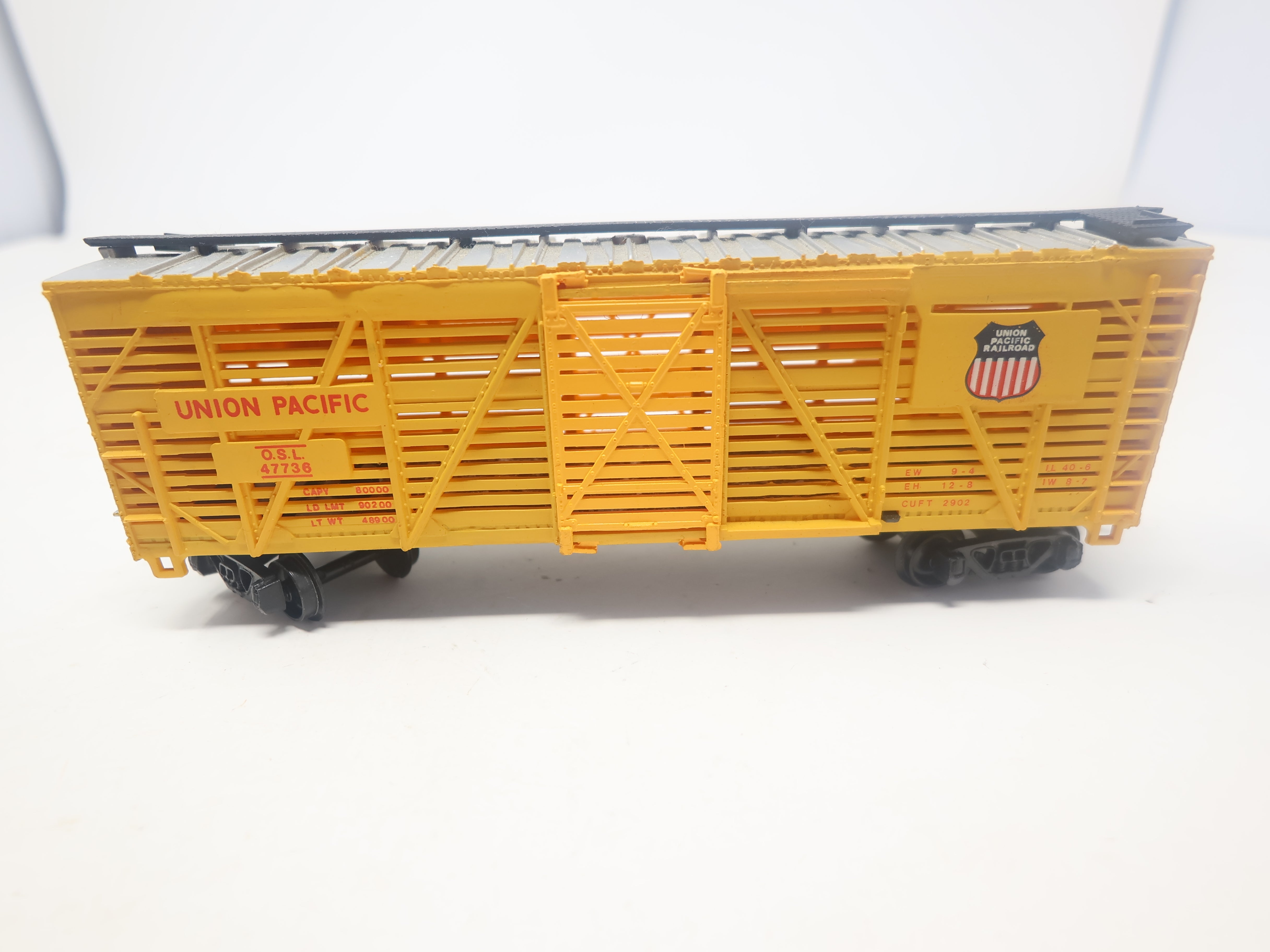 USED Bachmann HO Scale, 40' Stock Car, Union Pacific OSL #47736