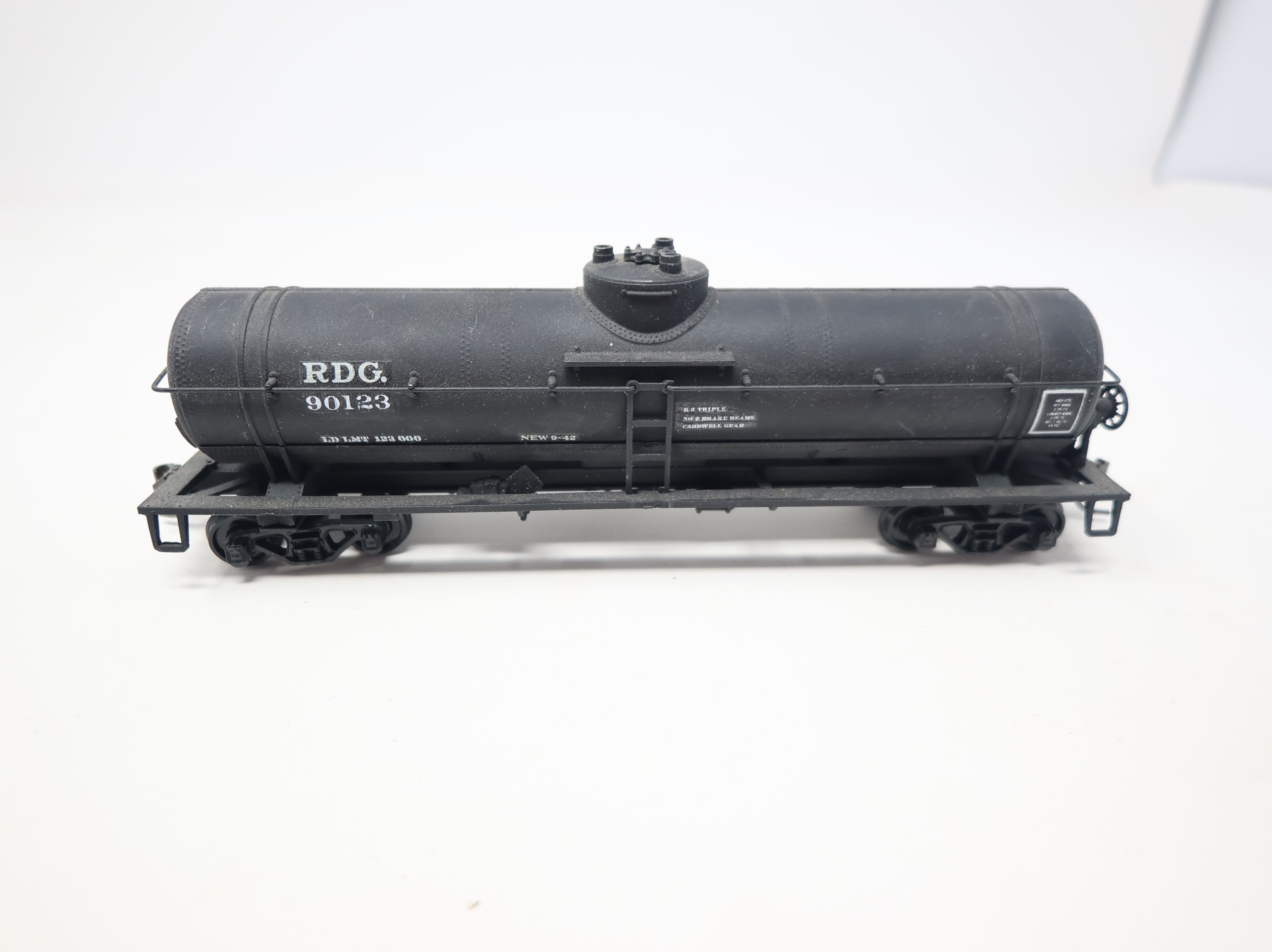 USED Athearn HO Scale Single Dome Tank Car Reading RDG #90123 Decal