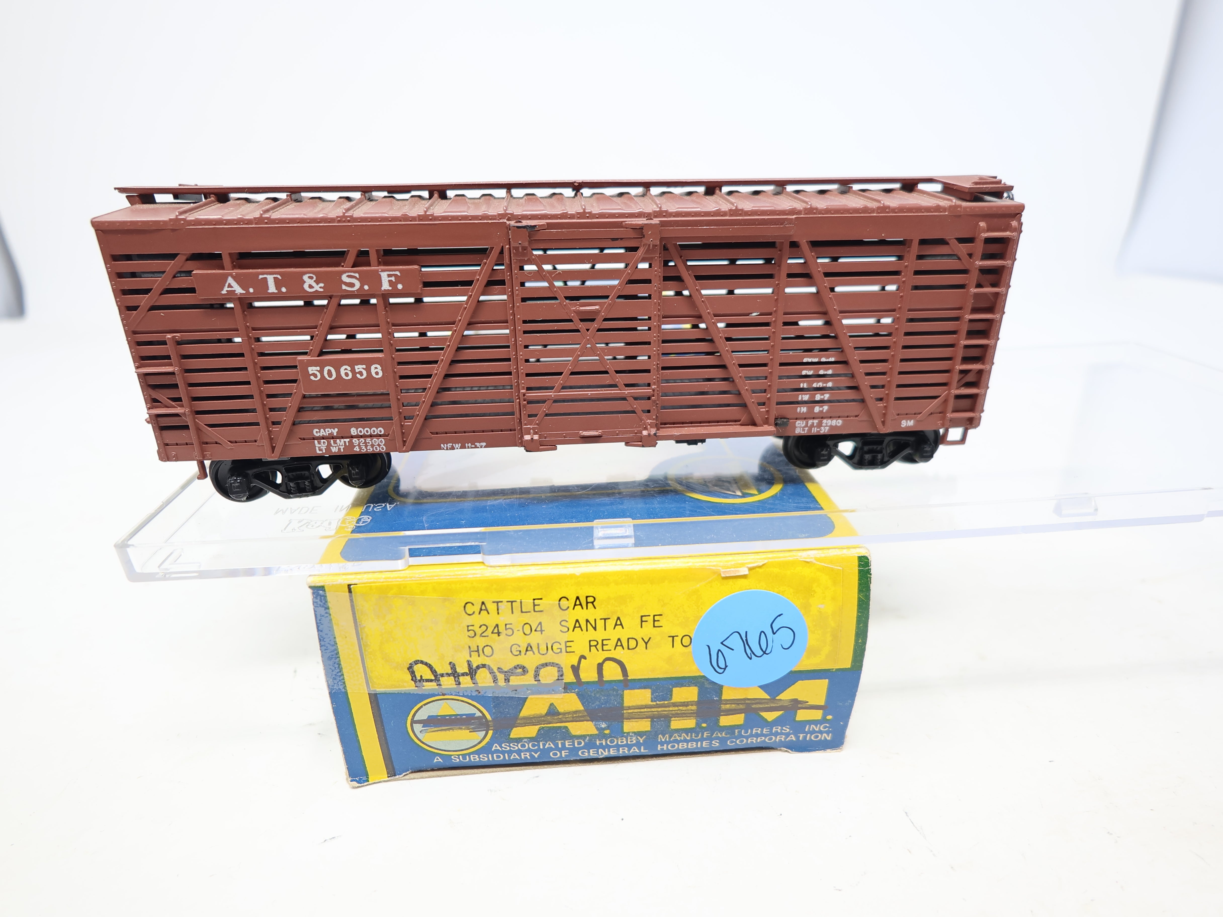 USED Athearn HO Scale, Stock Car, Santa Fe ATSF #50656