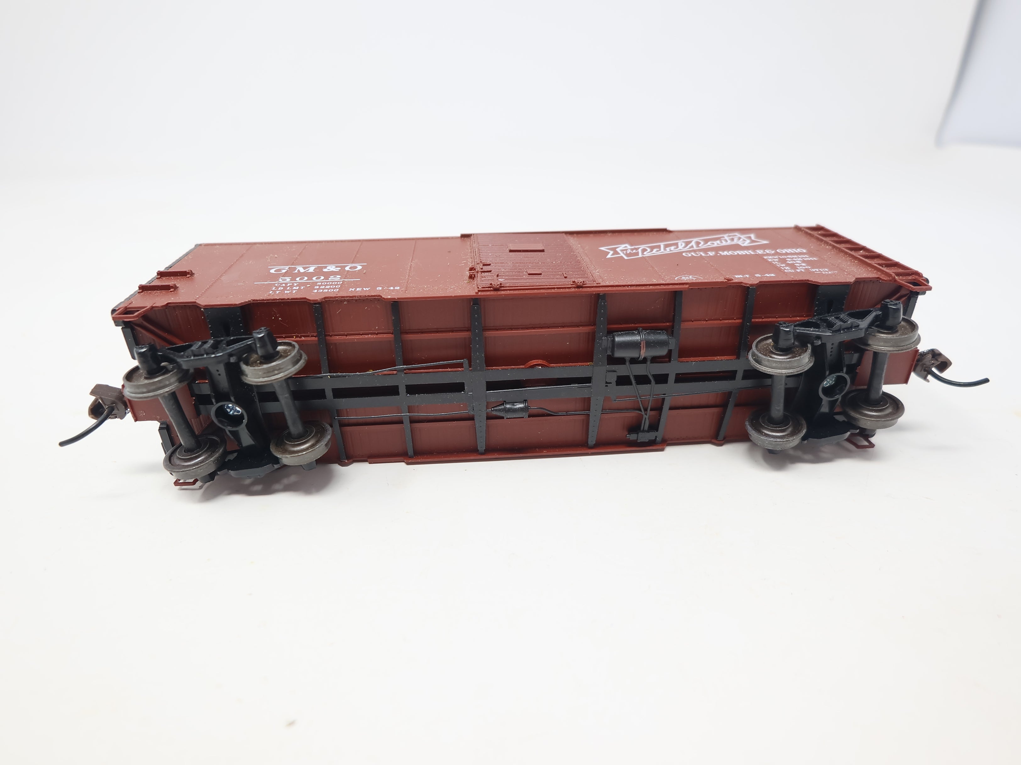 USED Branchline HO Scale 40' Steel Box Car Gulf Mobile & Ohio GM&O #5002