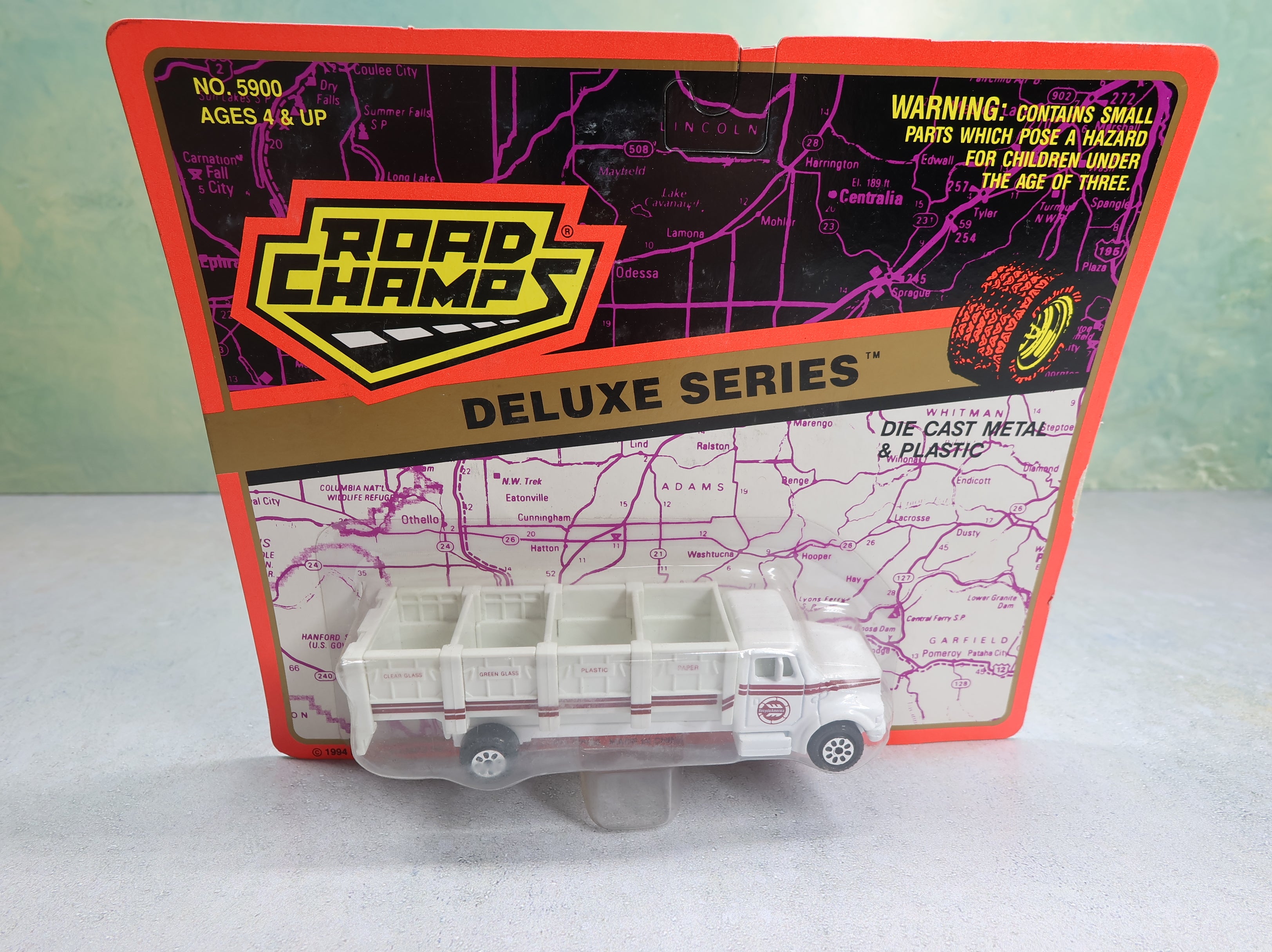 Road Champs 5900 Deluxe Series Die Cast Recycling Truck