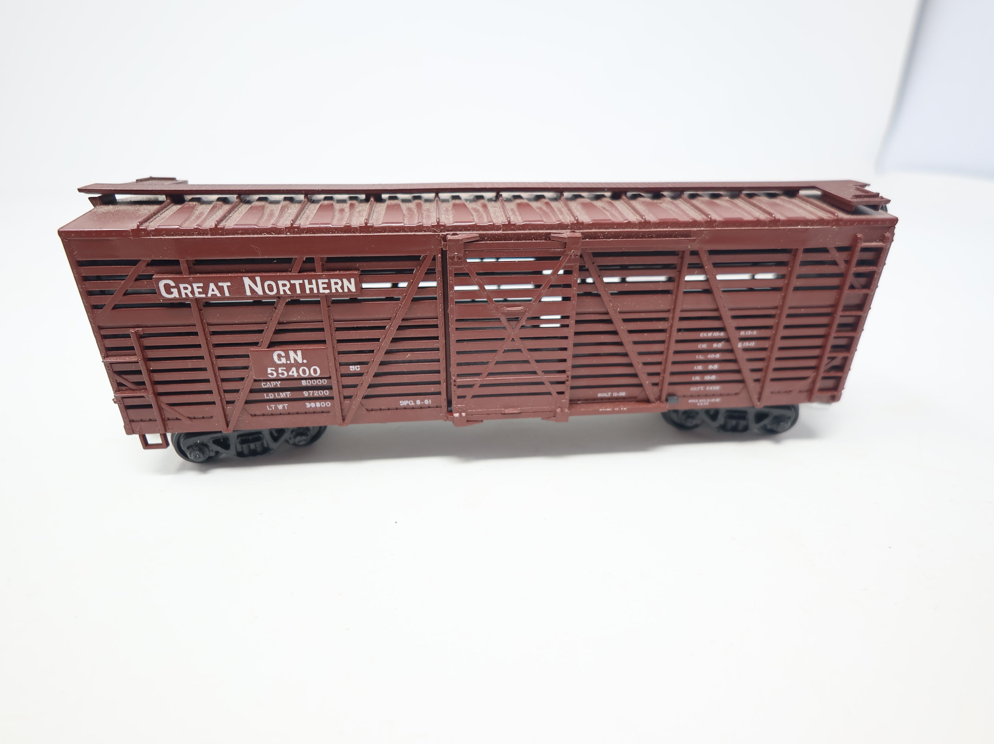 USED Athearn HO Scale 40' Cattle Stock Car Great Northern GN #55400