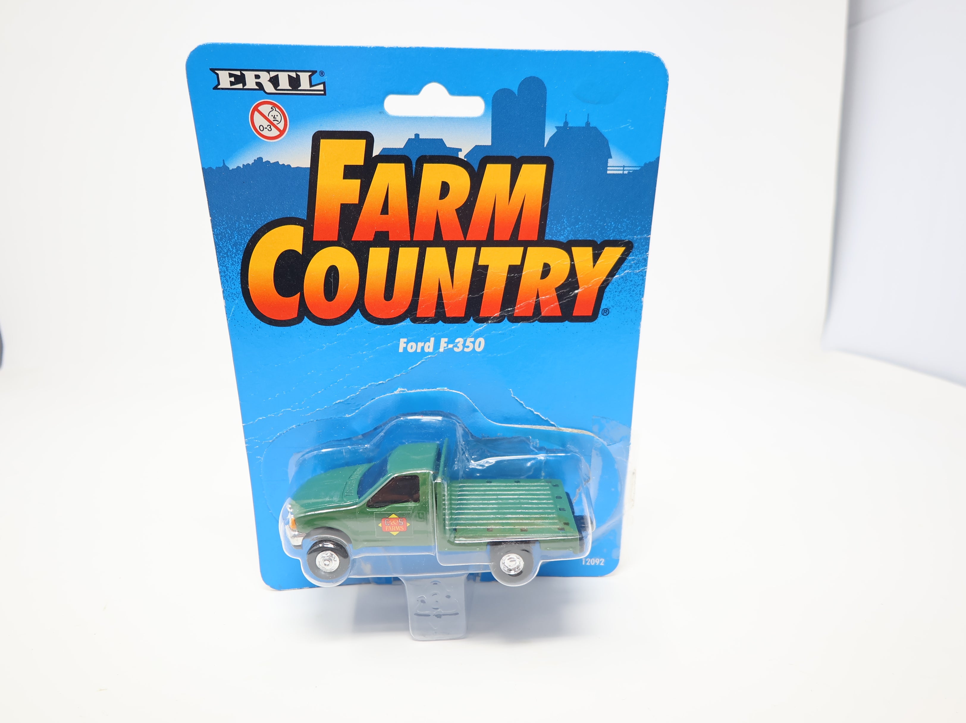 USED ERTL 12092 1/64 Ford F-350 Green C&S Farm Truck Farm Country