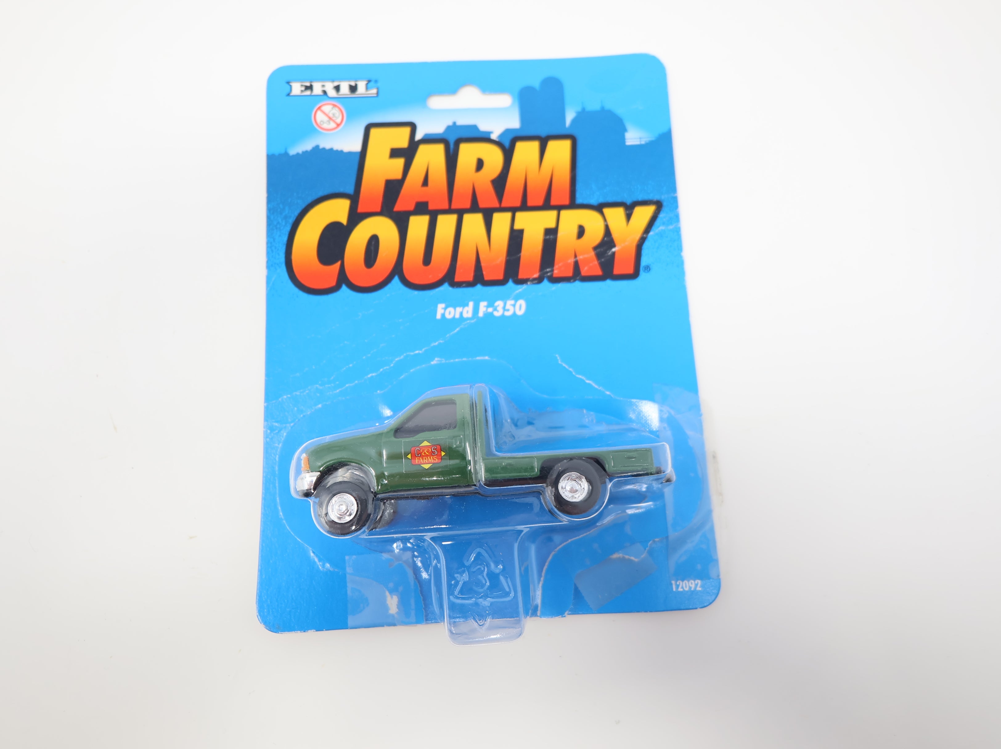 USED ERTL 12092 1/64 Ford F-350 Green C&S Farm Truck Farm Country