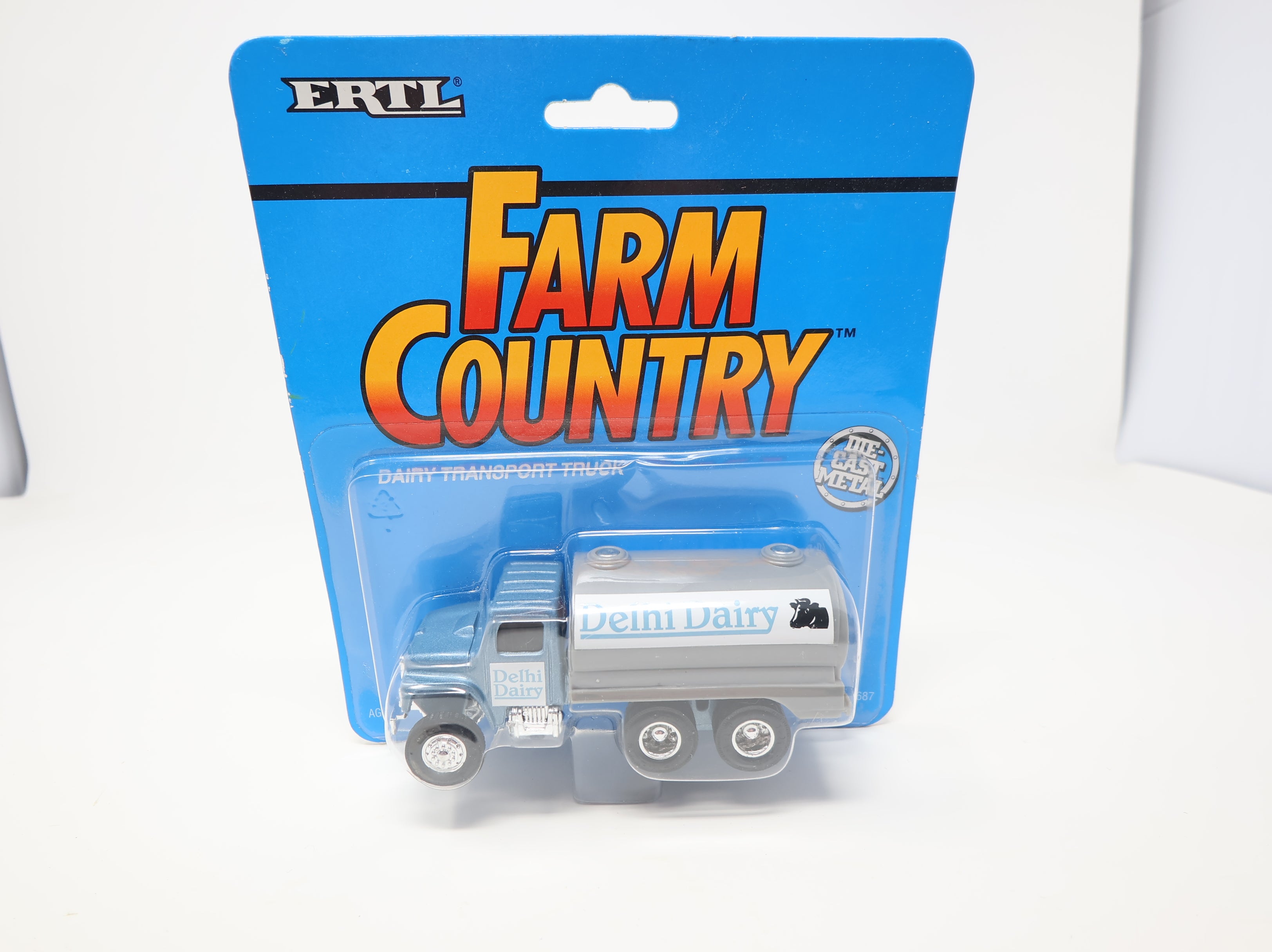 USED ERTL 687 Dairy Transport Truck Delhi Dairy Diecast Metal (Sealed) Farm Country