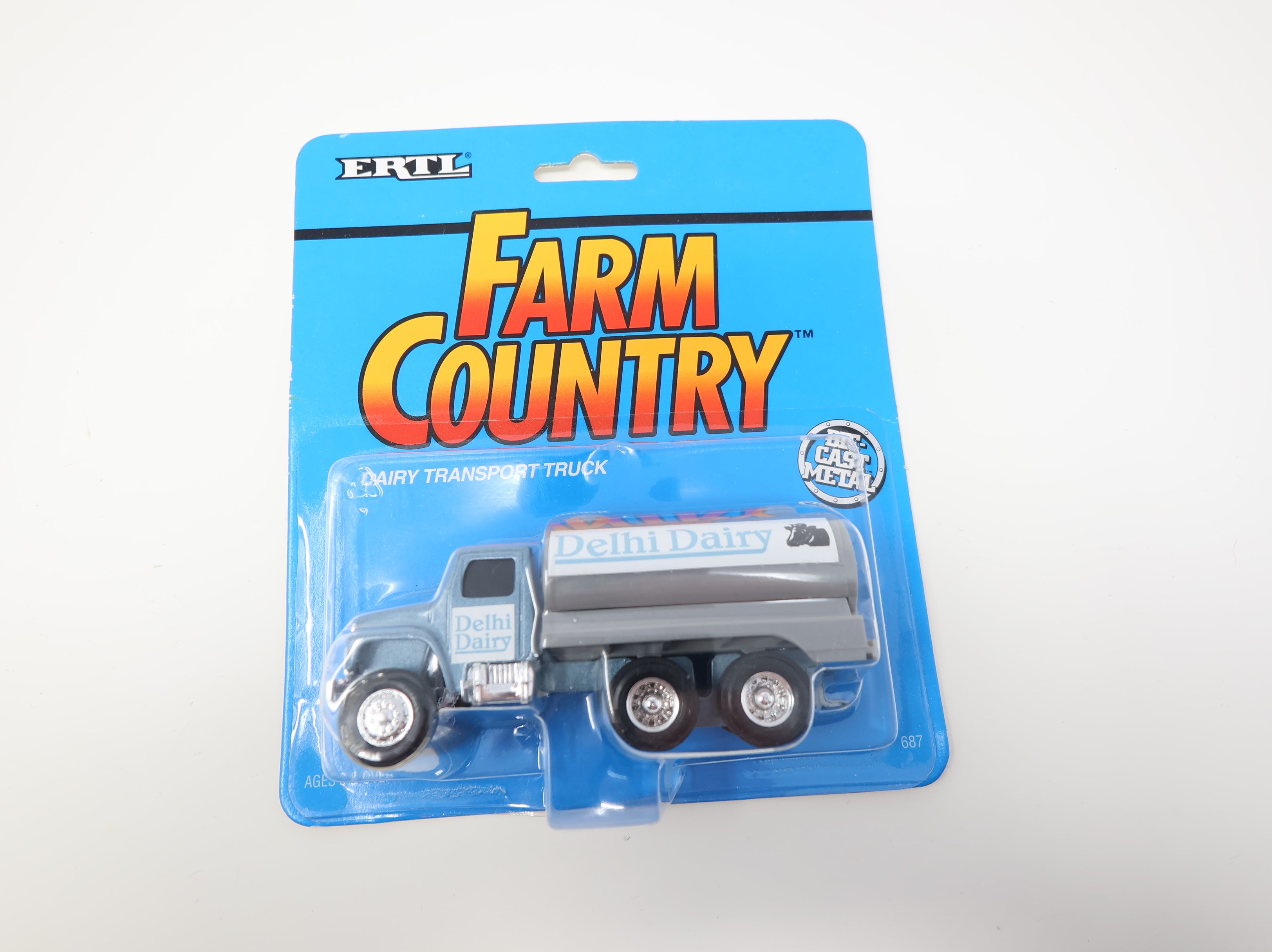 USED ERTL 687 Dairy Transport Truck Delhi Dairy Diecast Metal (Sealed) Farm Country