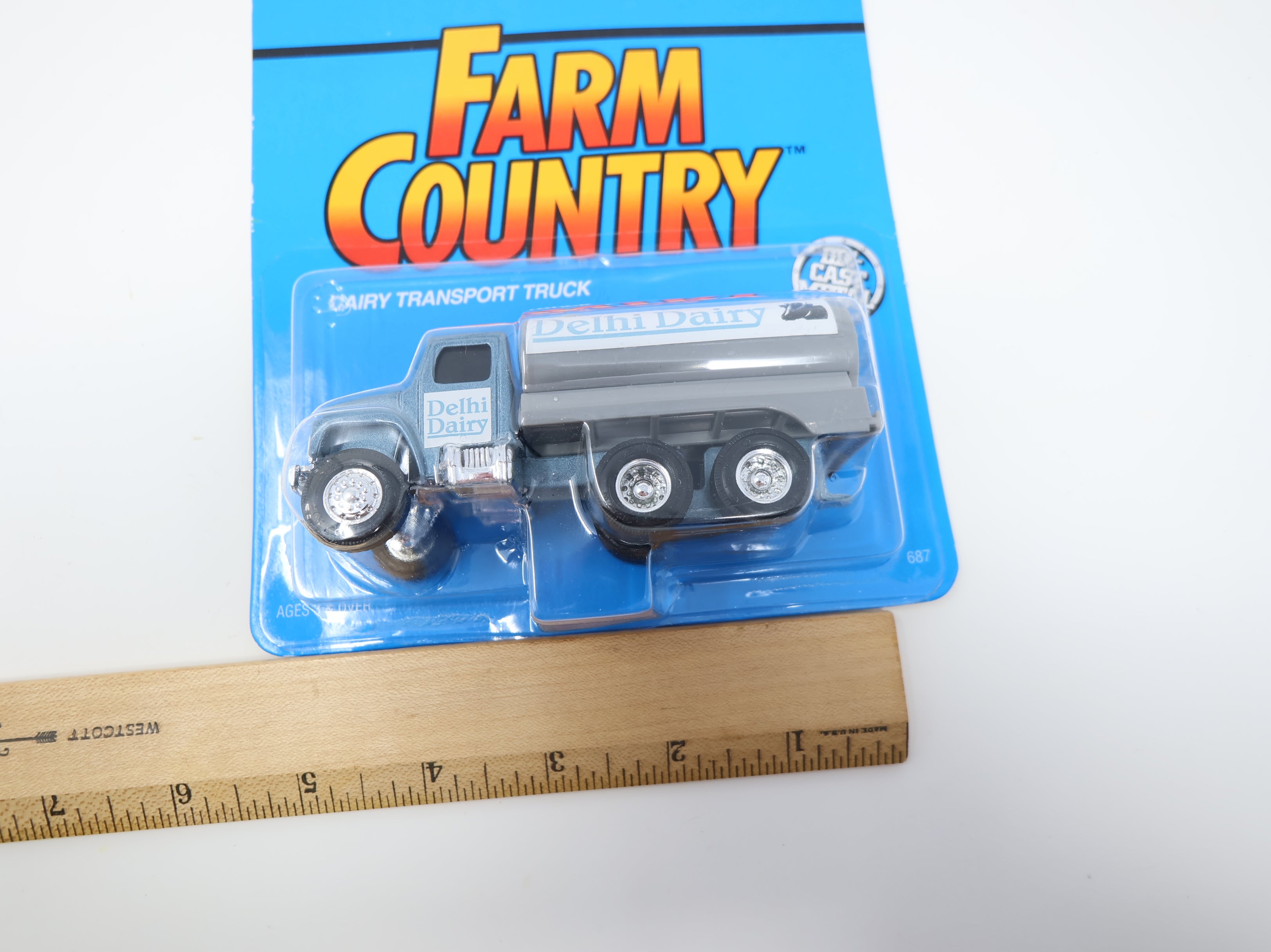 USED ERTL 687 Dairy Transport Truck Delhi Dairy Diecast Metal (Sealed) Farm Country