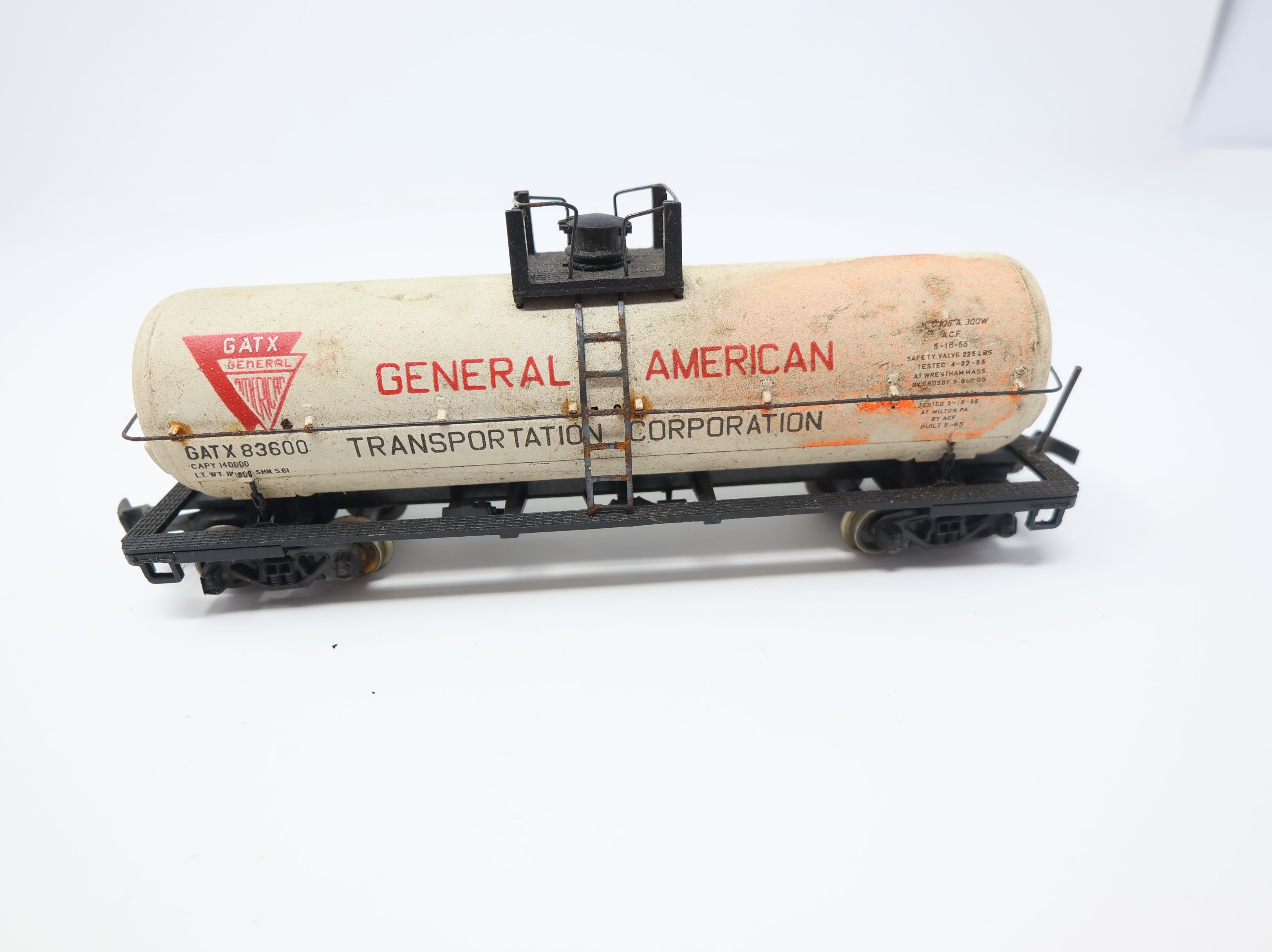 USED AHM HO Scale Single Dome Tank Car General American GATX #83600