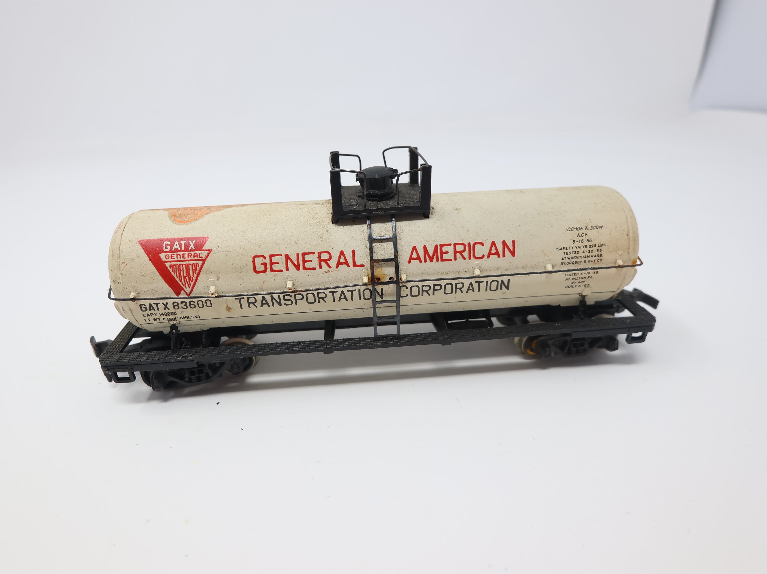 USED AHM HO Scale Single Dome Tank Car General American GATX #83600