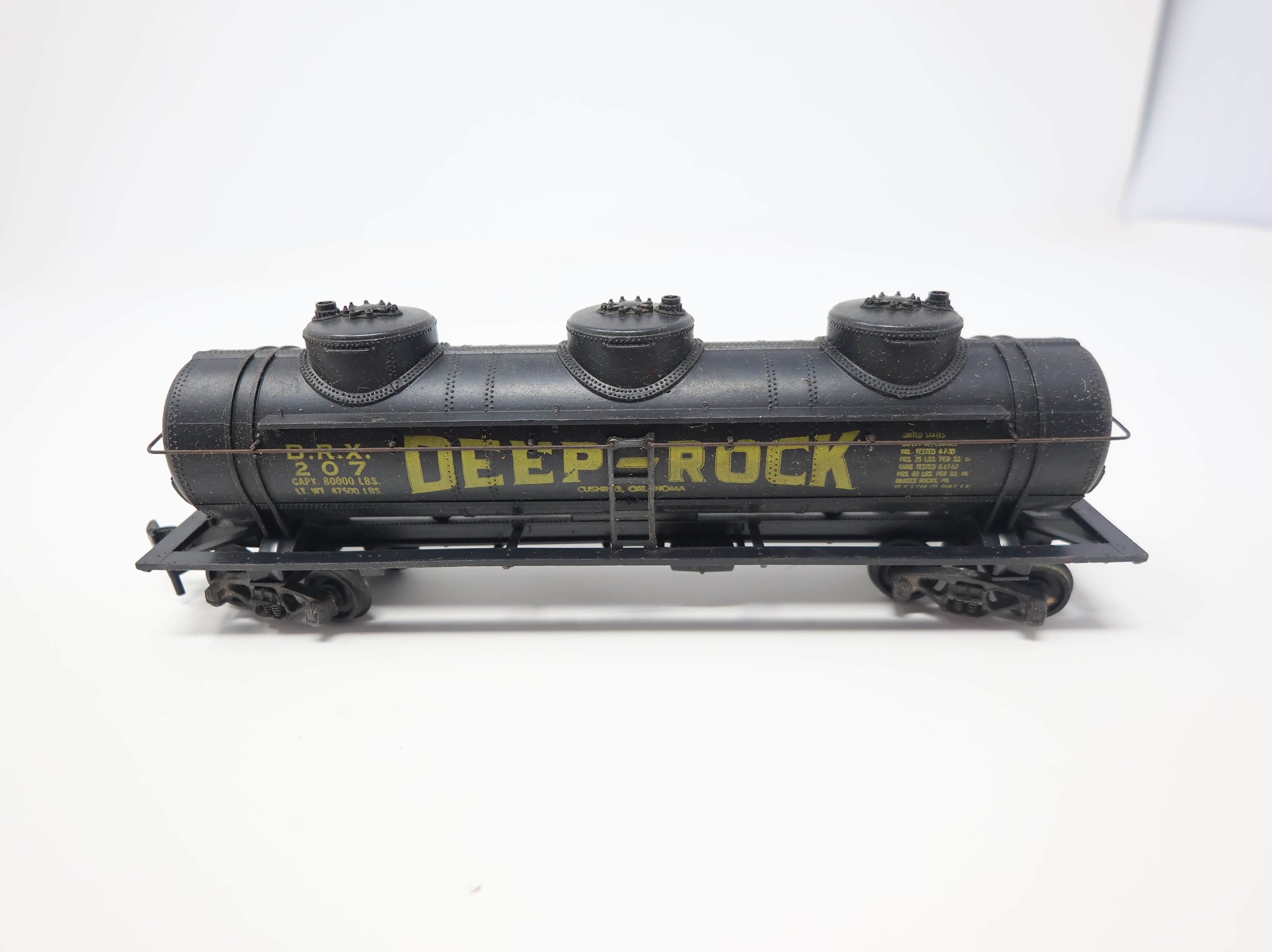 USED Athearn HO Scale Triple Dome Tank Car Deep Rock DRX #207