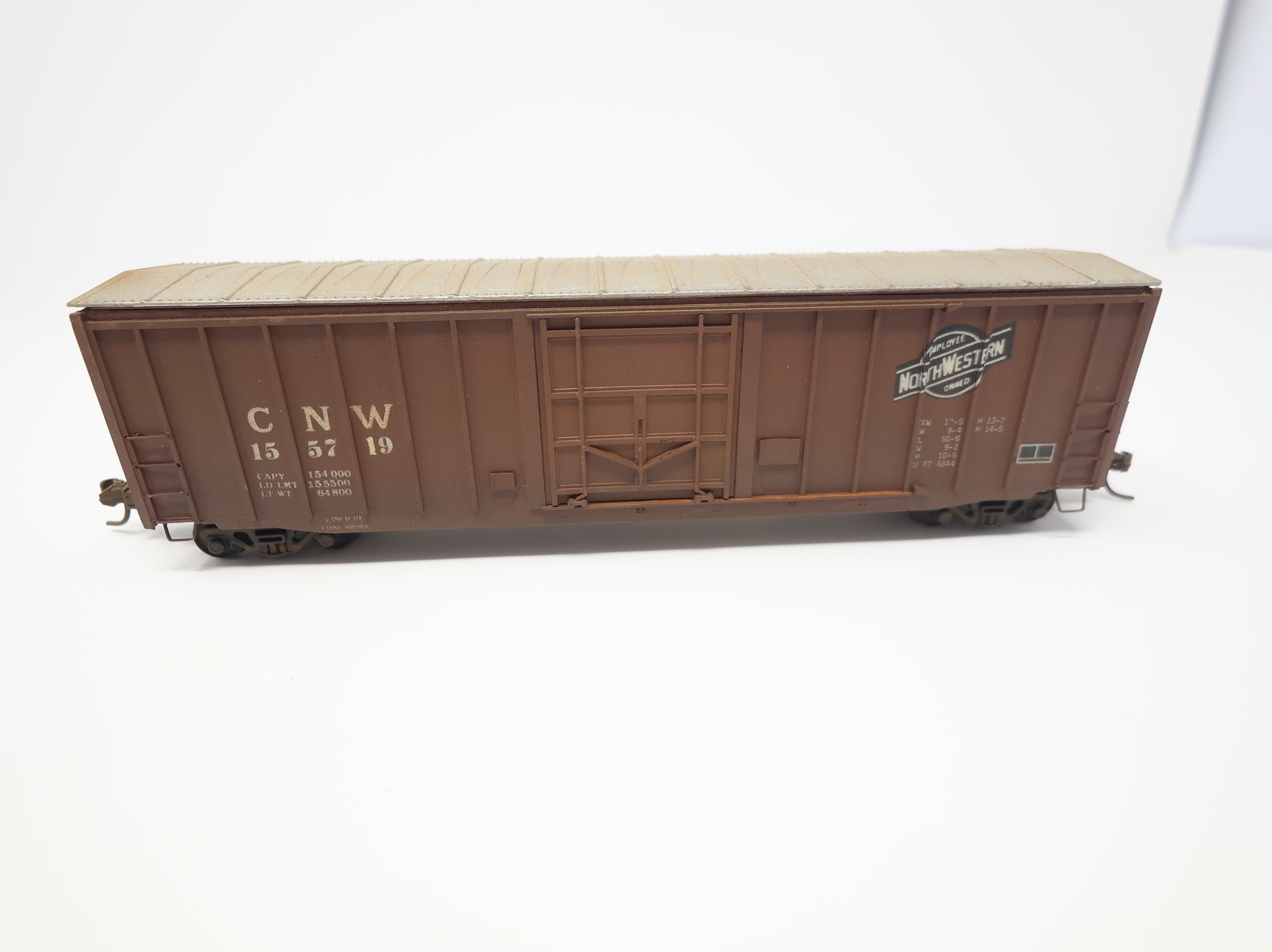 USED HO Scale 50' Box Car Chicago & North Western CNW #155719 Weathered