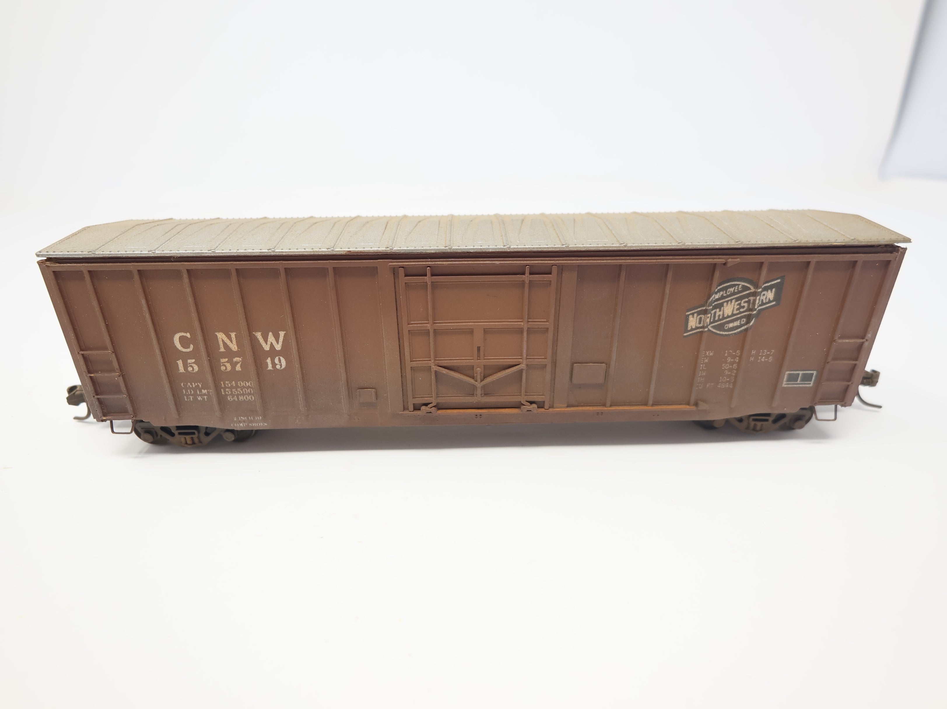 USED HO Scale 50' Box Car Chicago & North Western CNW #155719 Weathered