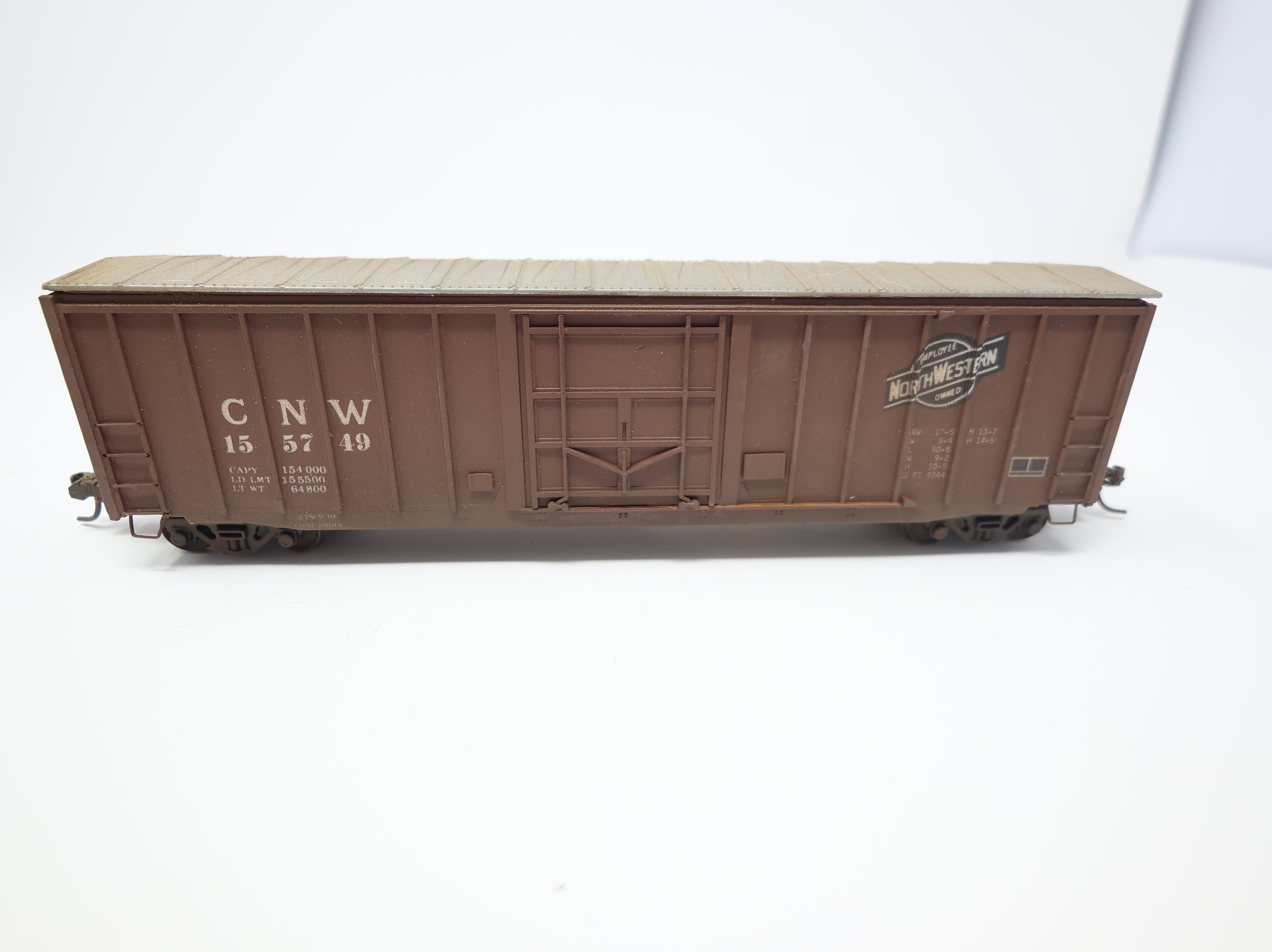 USED HO Scale 50' Box Car Chicago & North Western CNW #155749 Weathered