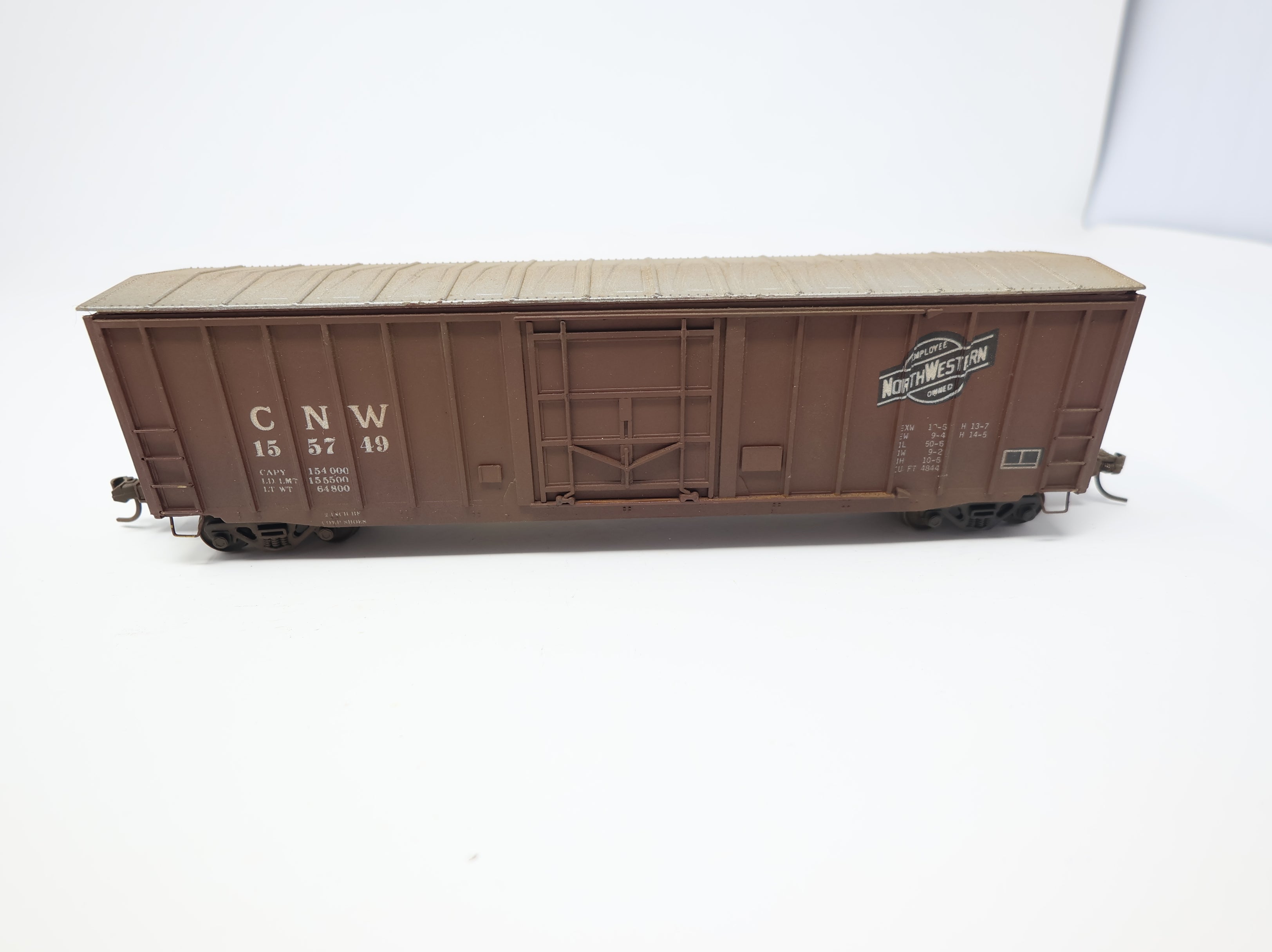 USED HO Scale 50' Box Car Chicago & North Western CNW #155749 Weathered