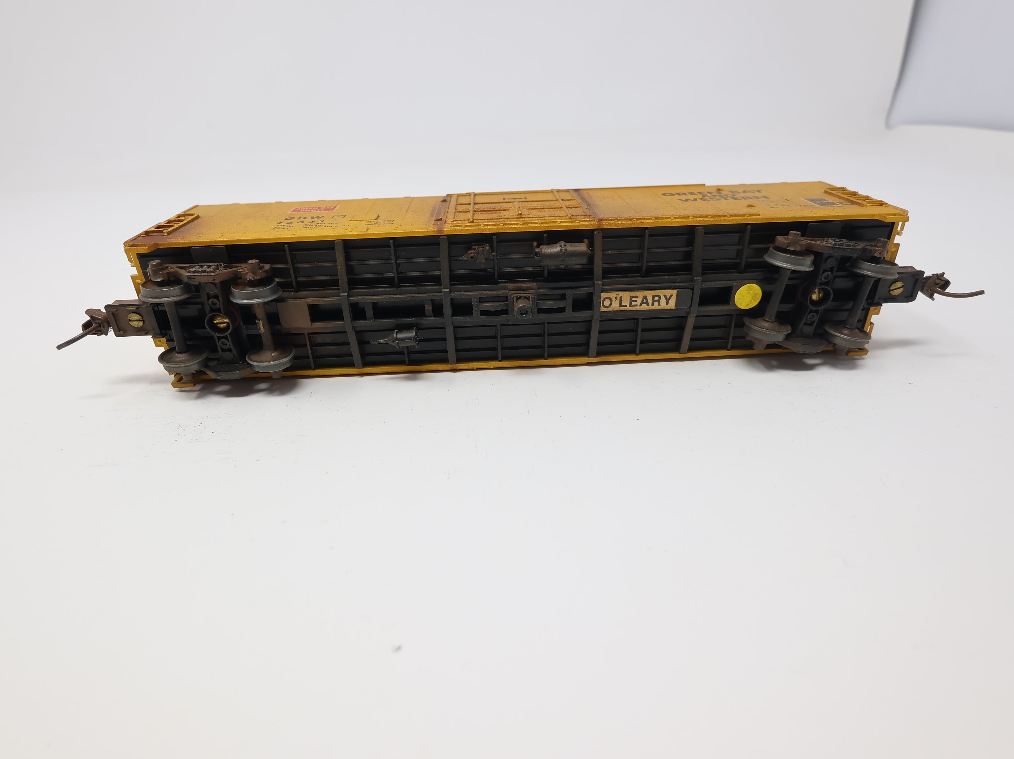 USED HO Scale 50' Box Car Green Bay and Western GBW #22031 Weathered