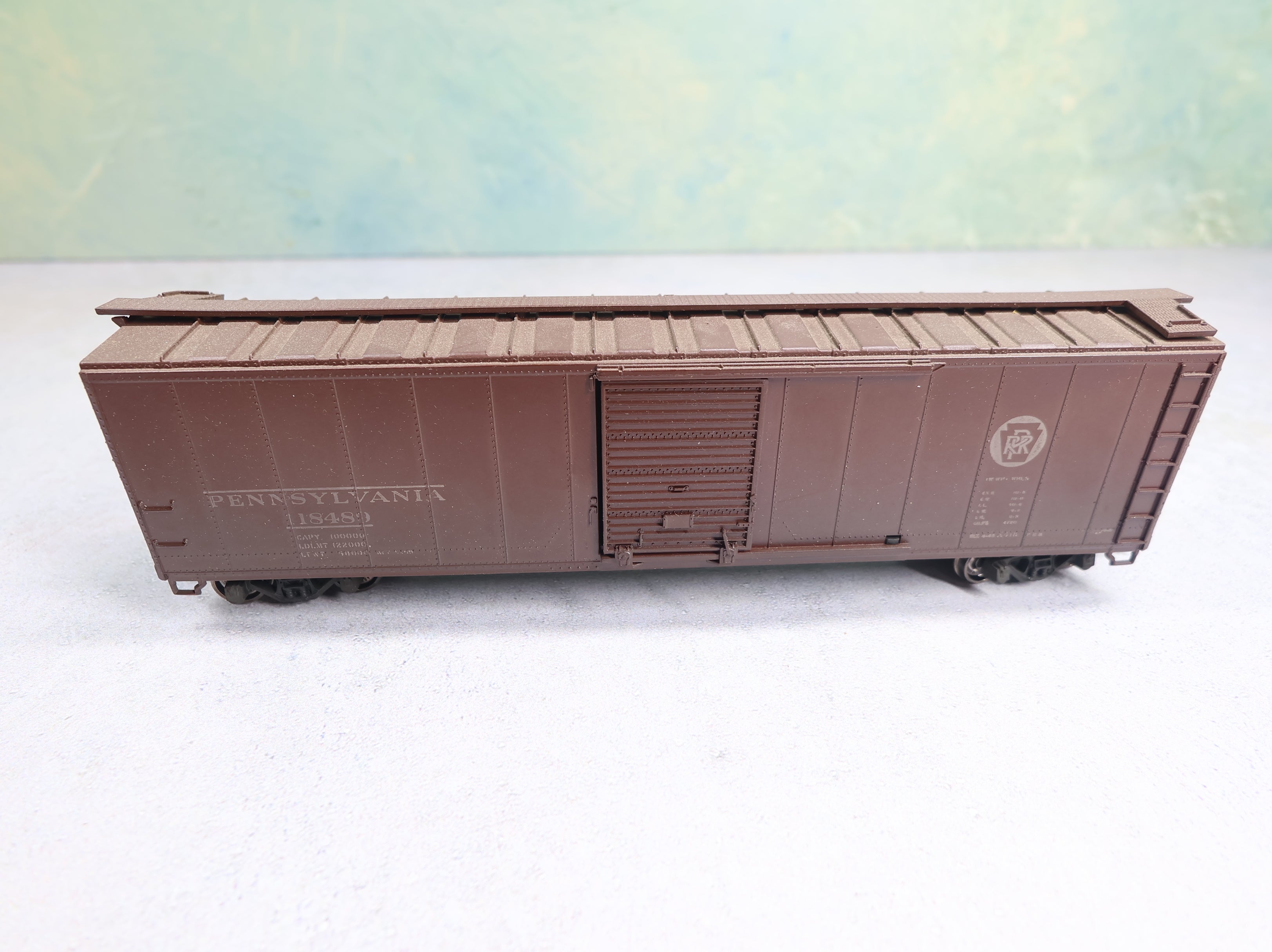 USED Athearn HO Scale 50' Box Car Weathered Pennsylvania #18489