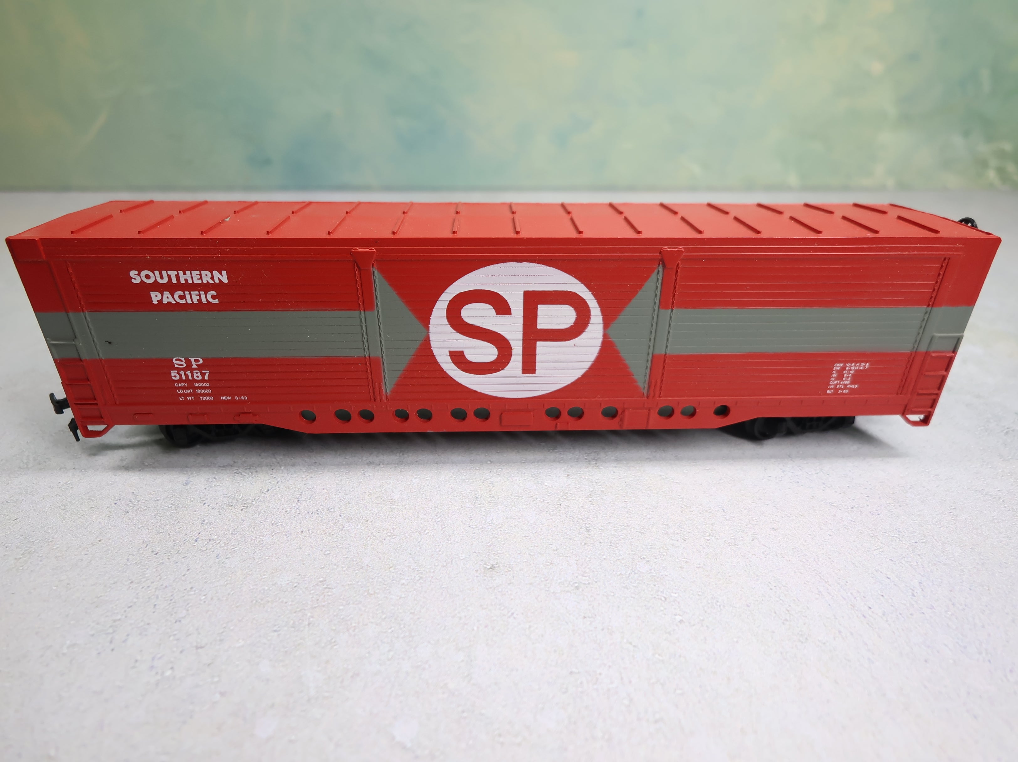 USED Bachmann HO Scale 55' Box Car Southern Pacific SP #51187