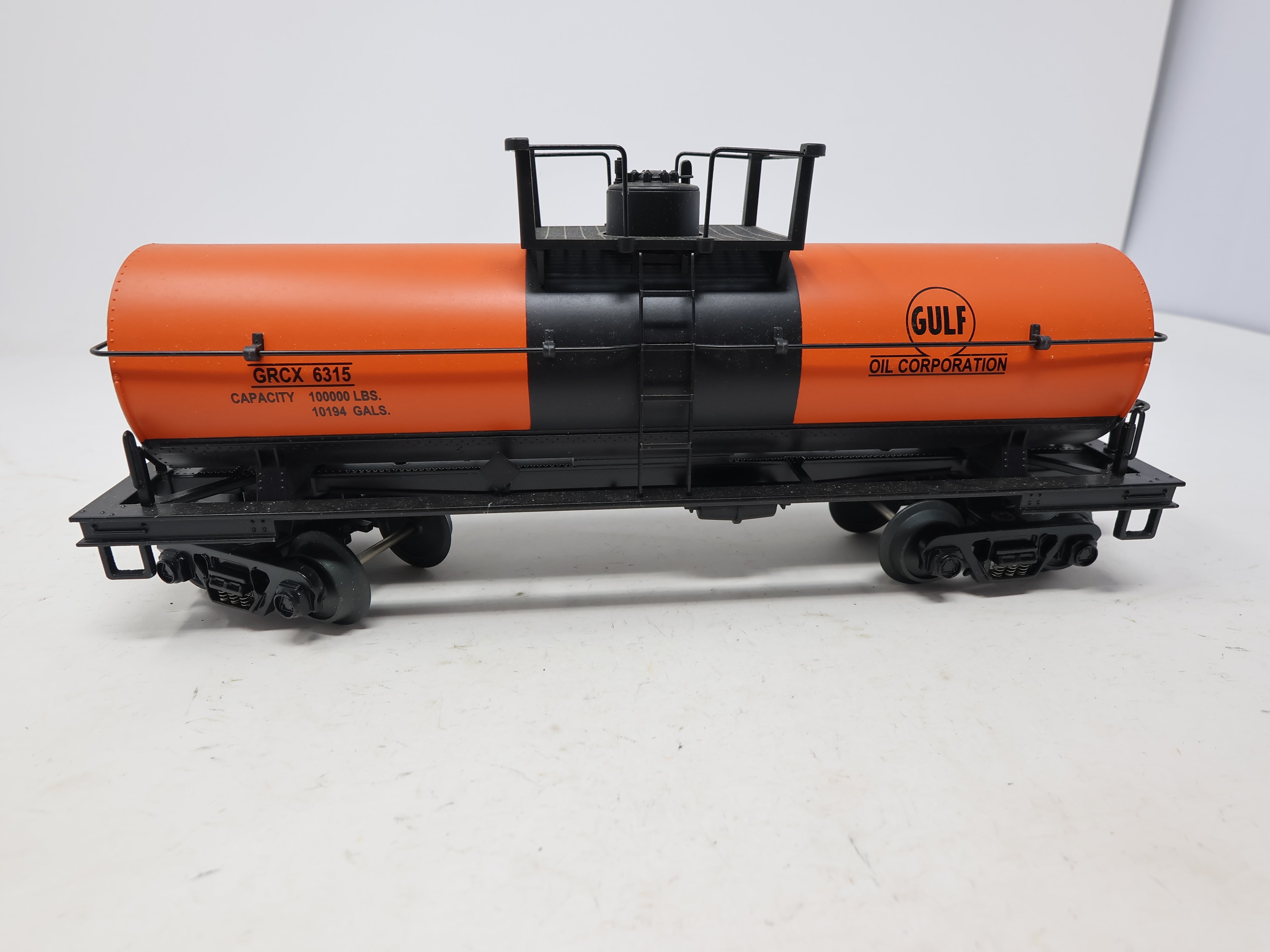 USED MTH O, Single Dome Tank Car, Gulf GRCX #6315