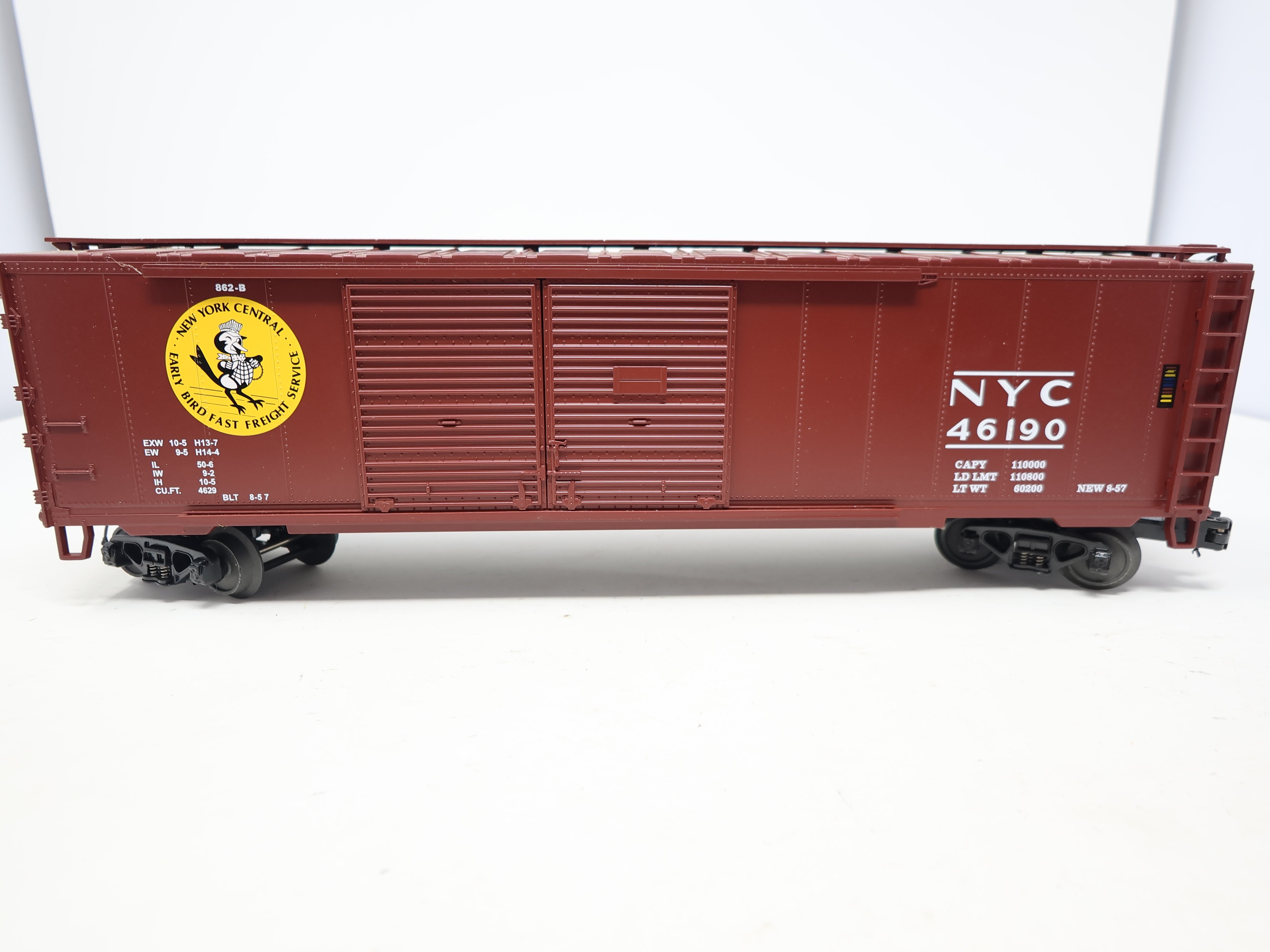 USED MTH O, 50' DD Box Car, New York Central NYC #46190