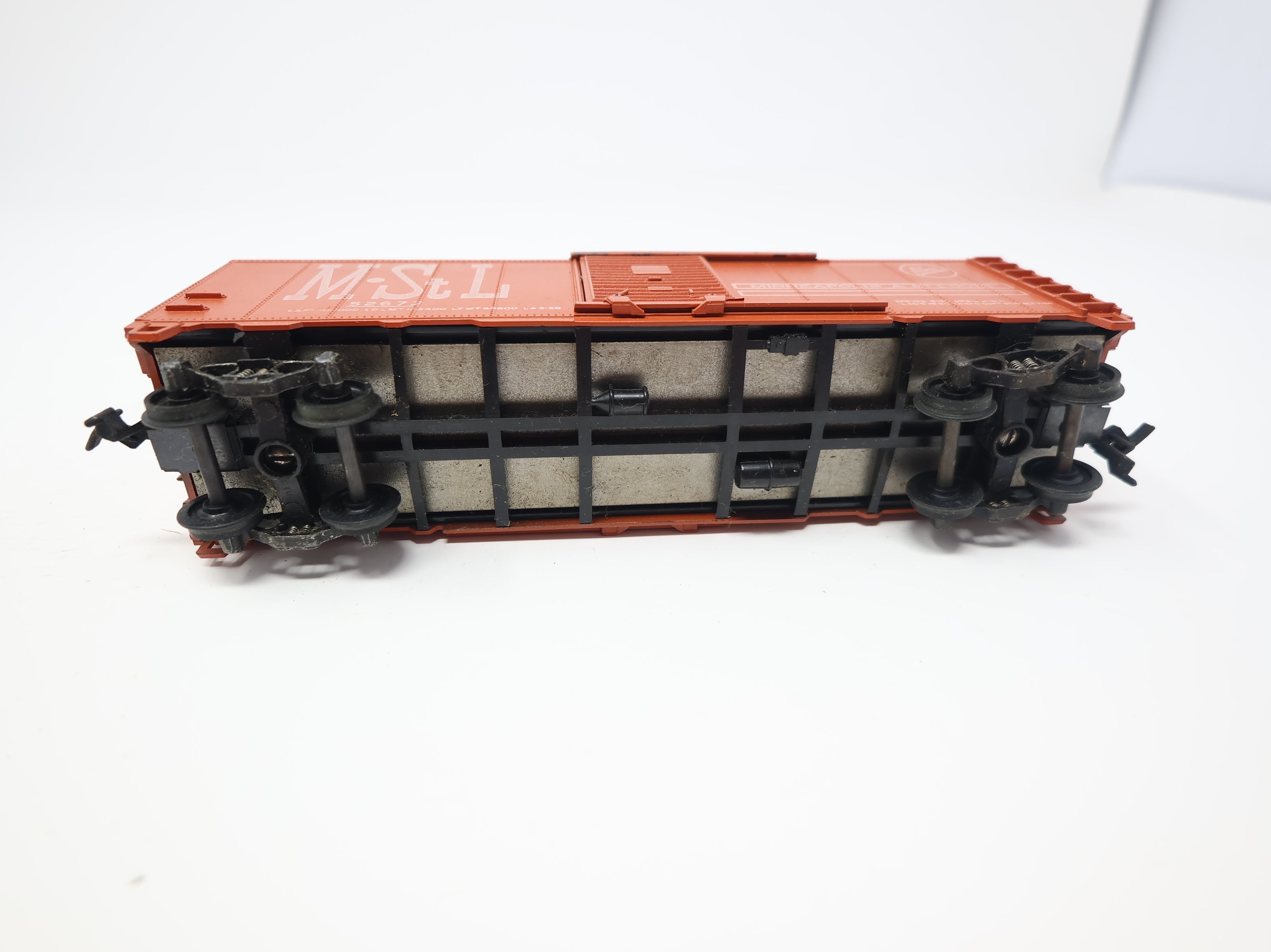 USED Athearn HO Scale 40' Steel Box Car Minneapolis & St Louis MStL #52673