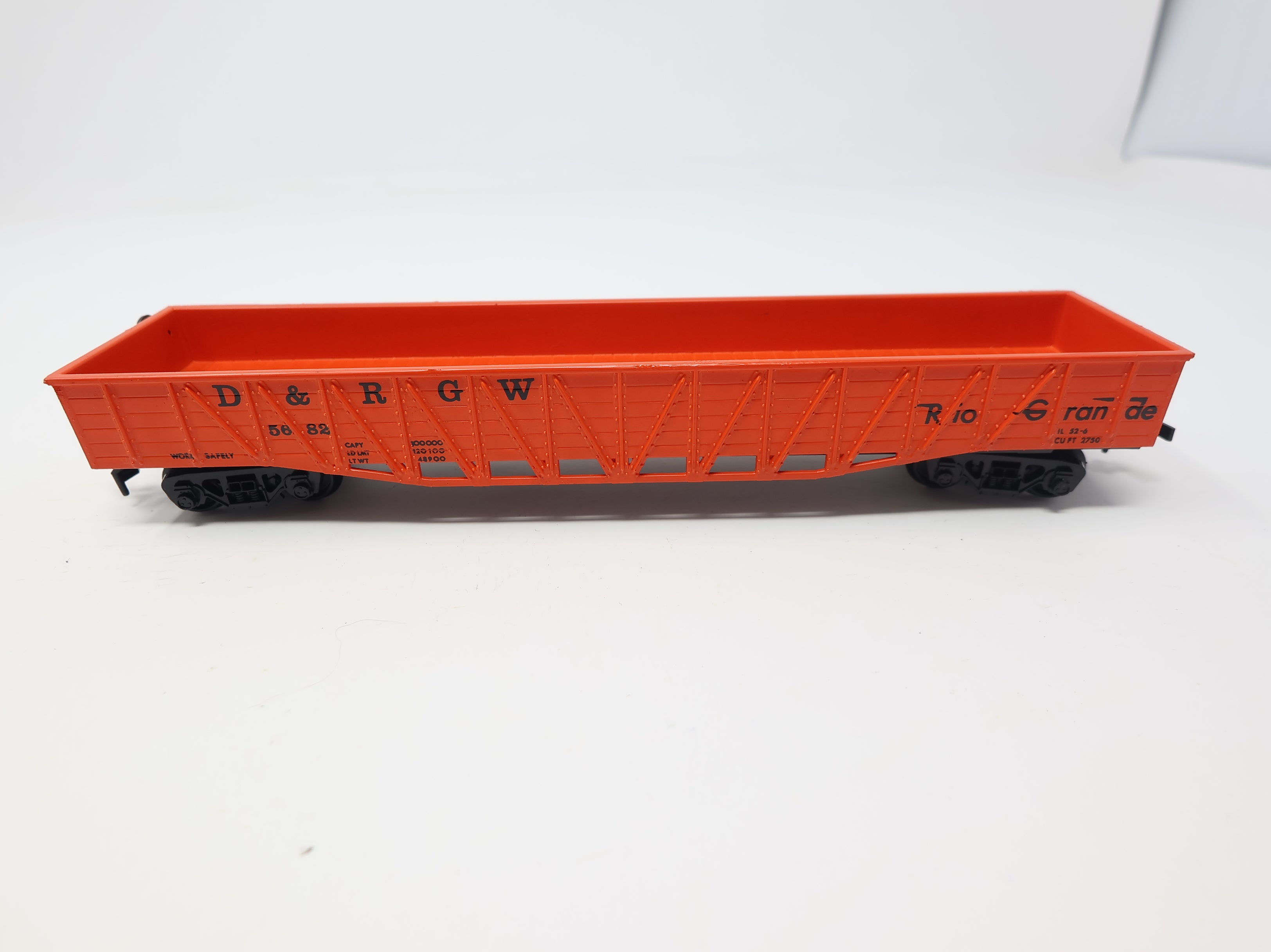 USED HO Scale 50' Wood Side Gondola Rio Grande D&RGW #5682