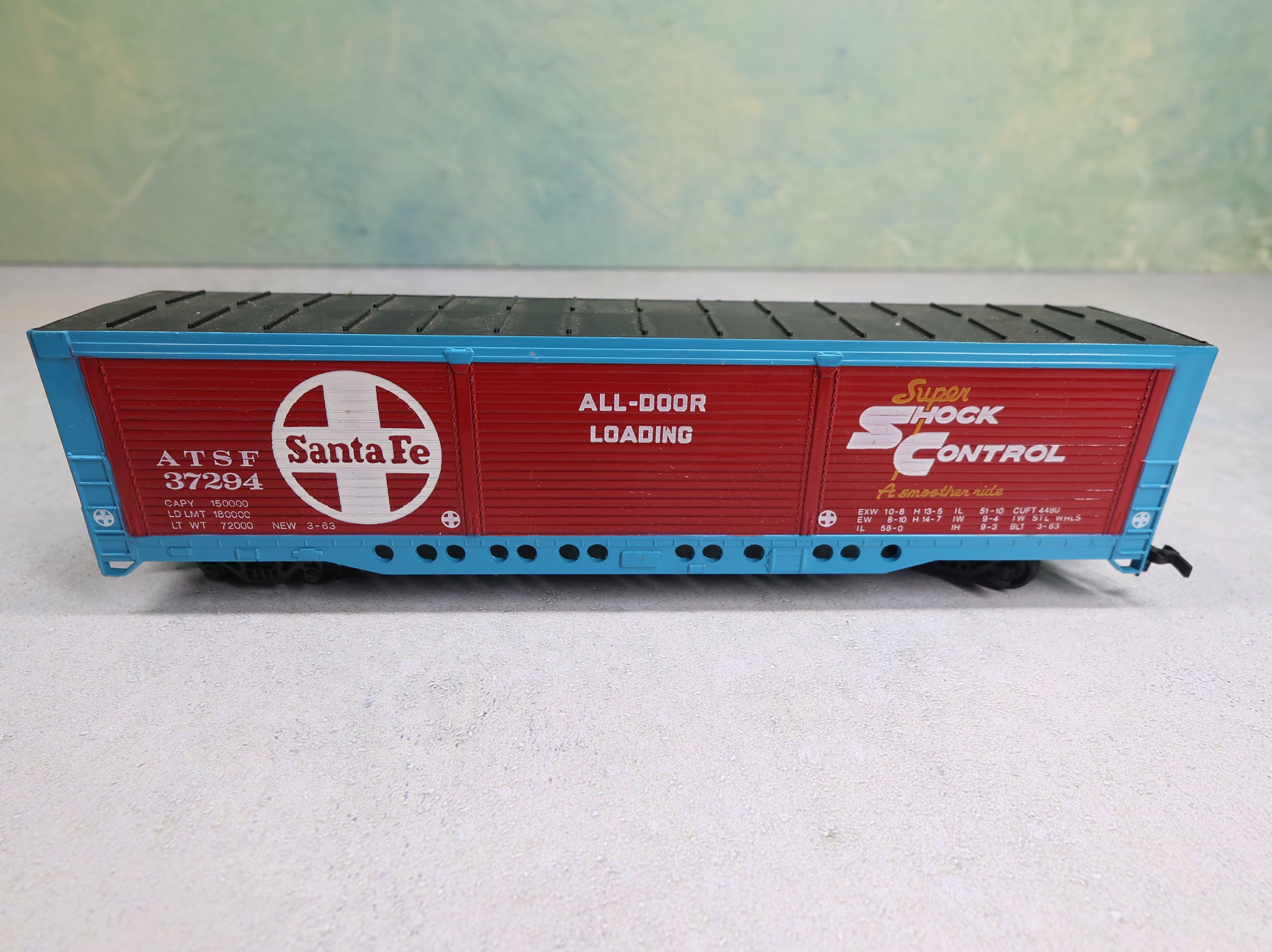 USED Bachmann HO Scale 55' Box Car Santa Fe ATSF #37294