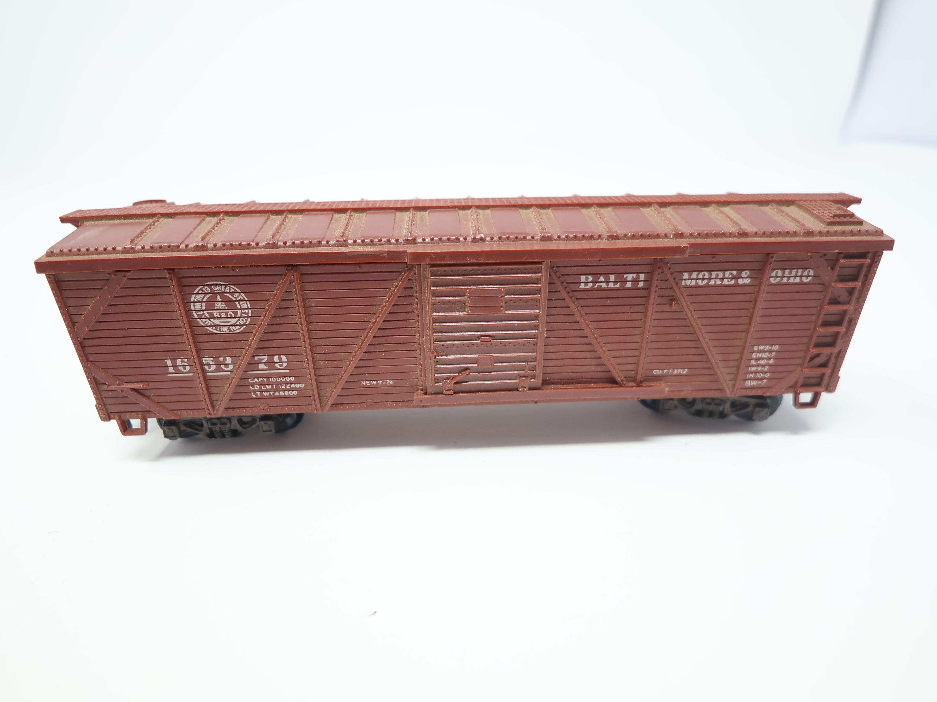 USED Varney HO Scale 40' Wooden Box Car Baltimore and Ohio #165379