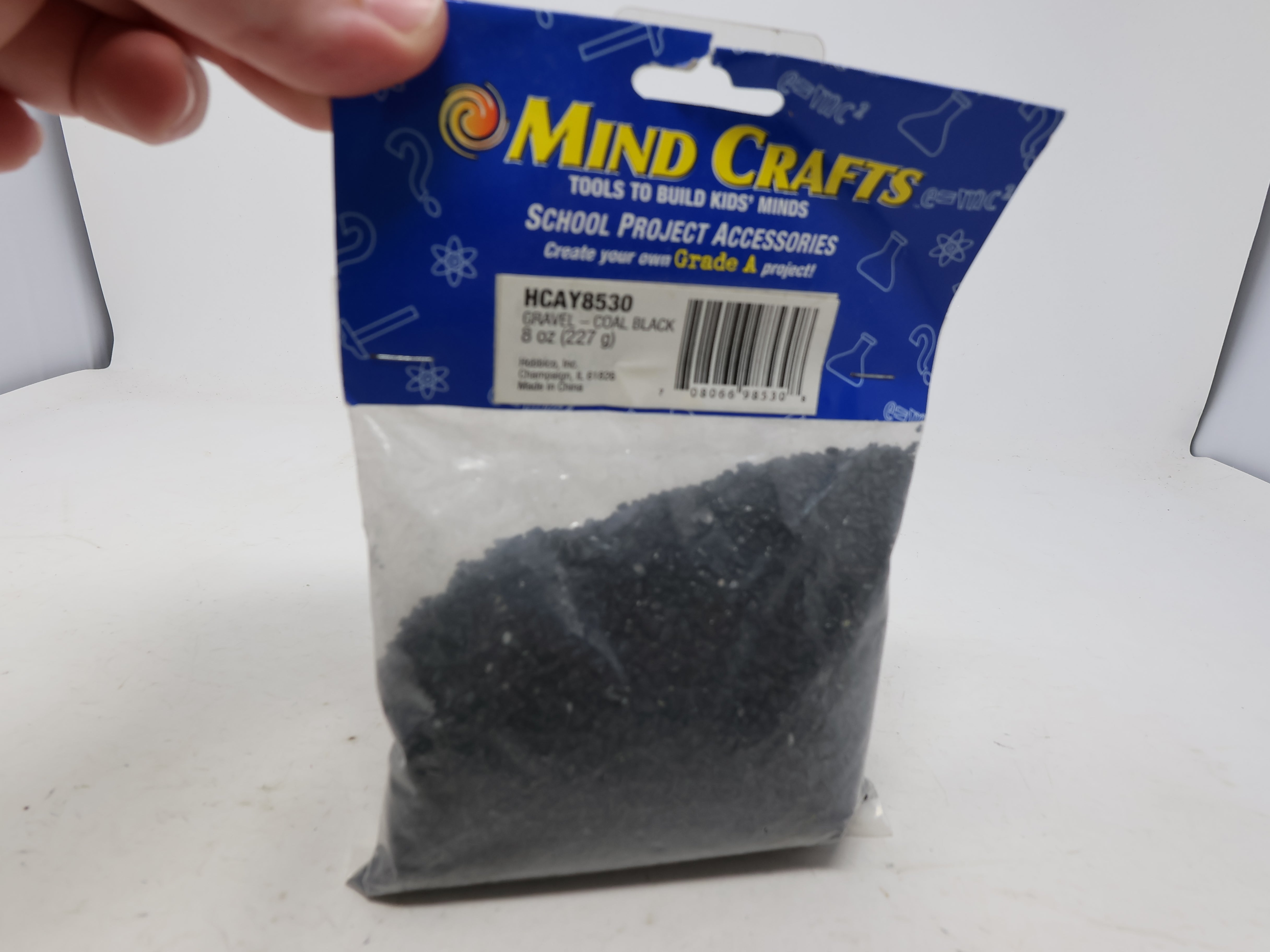 USED , Mind Crafts 8 oz of Gravel Coal Black