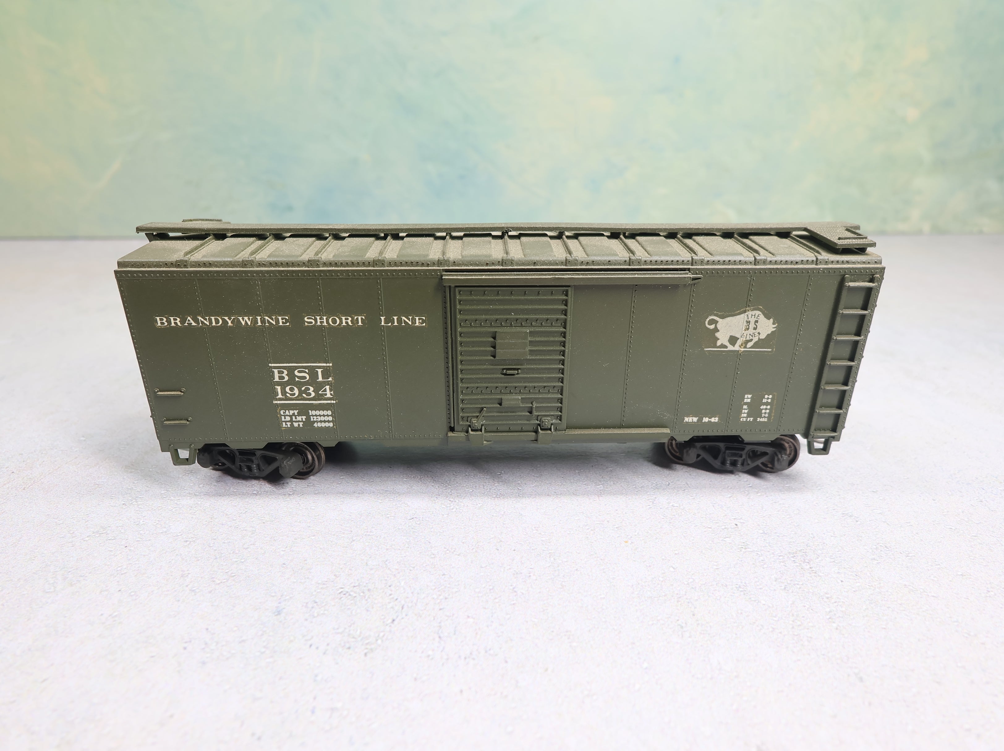 USED Athearn HO Scale 40' Box Car Brandywine Short Line BSL #1934 Decal