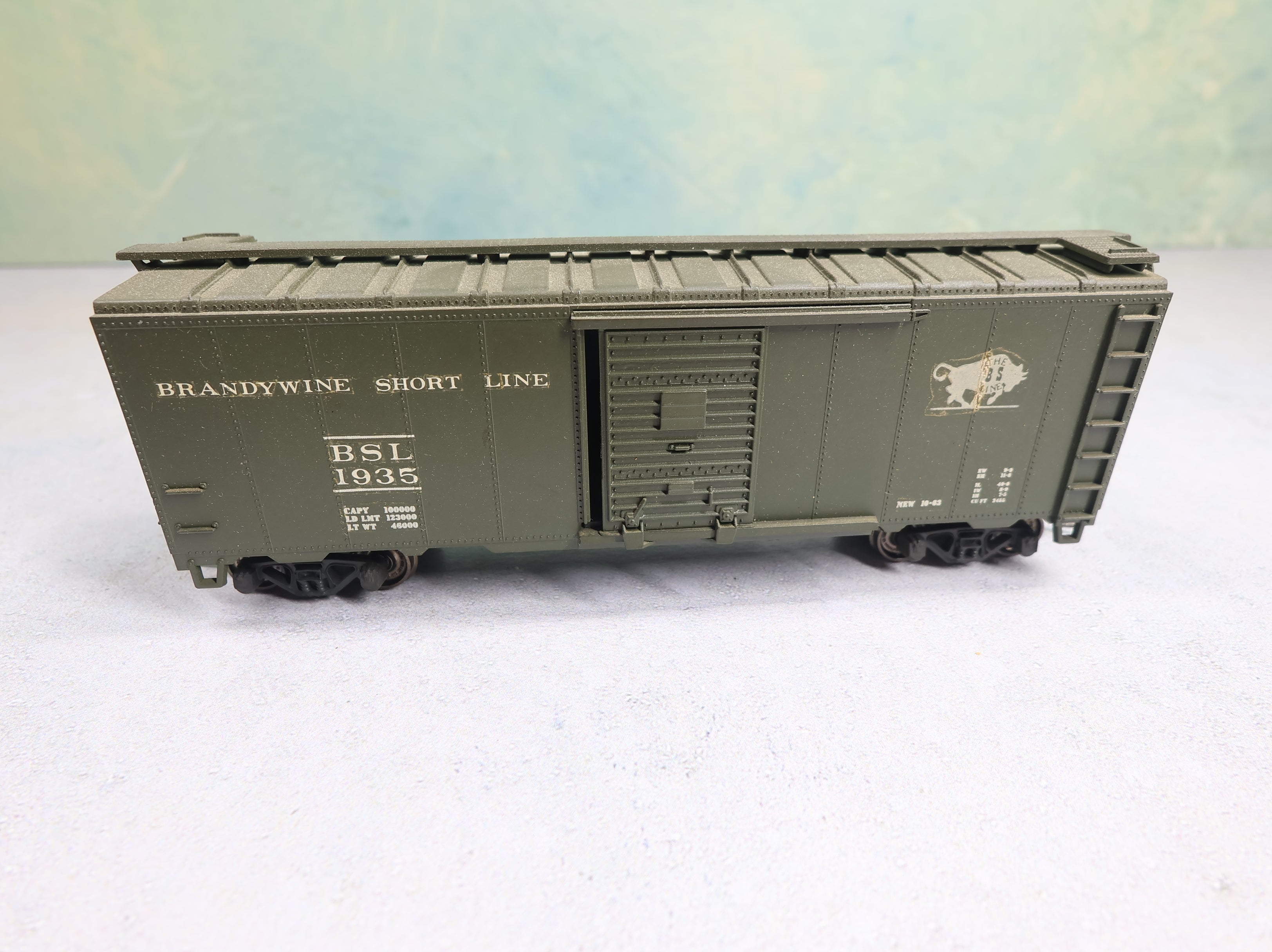 USED Athearn HO Scale 40' Box Car Brandywine Short Line BSL #1935 Decal